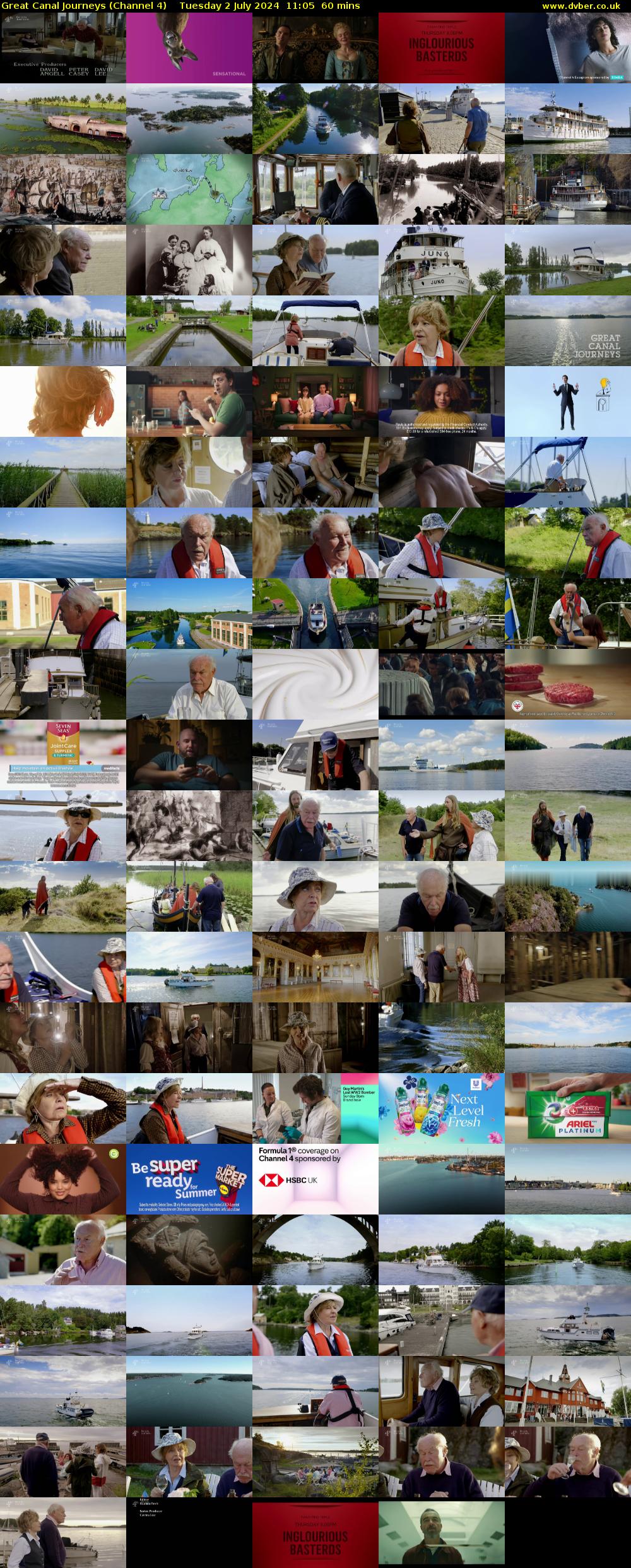 Great Canal Journeys (Channel 4) Tuesday 2 July 2024 11:05 - 12:05
