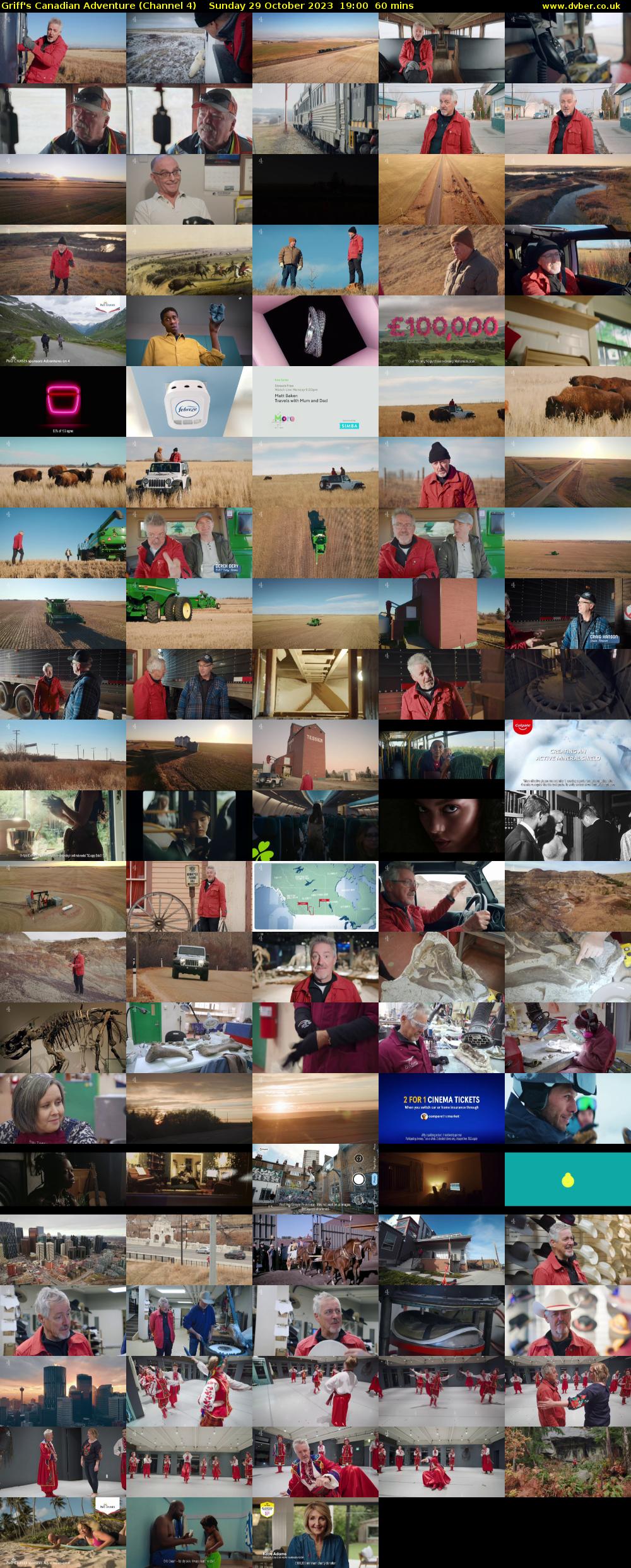 Griff's Canadian Adventure (Channel 4) Sunday 29 October 2023 19:00 - 20:00