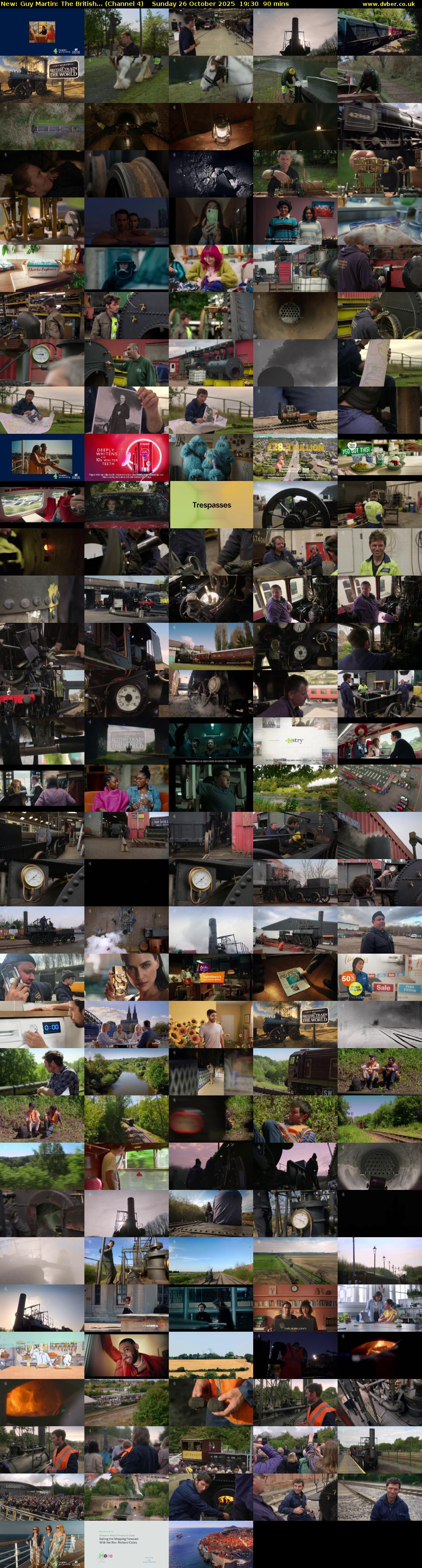 Guy Martin: The British... (Channel 4) Sunday 26 October 2025 19:30 - 21:00