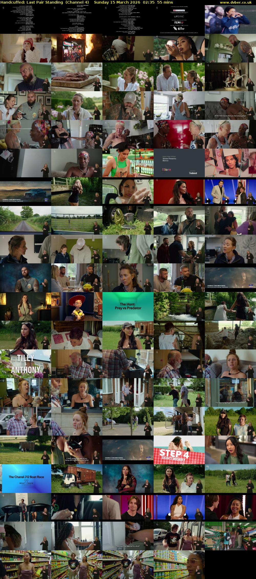 Handcuffed: Last Pair Standing  (Channel 4) Sunday 15 March 2026 02:35 - 03:30