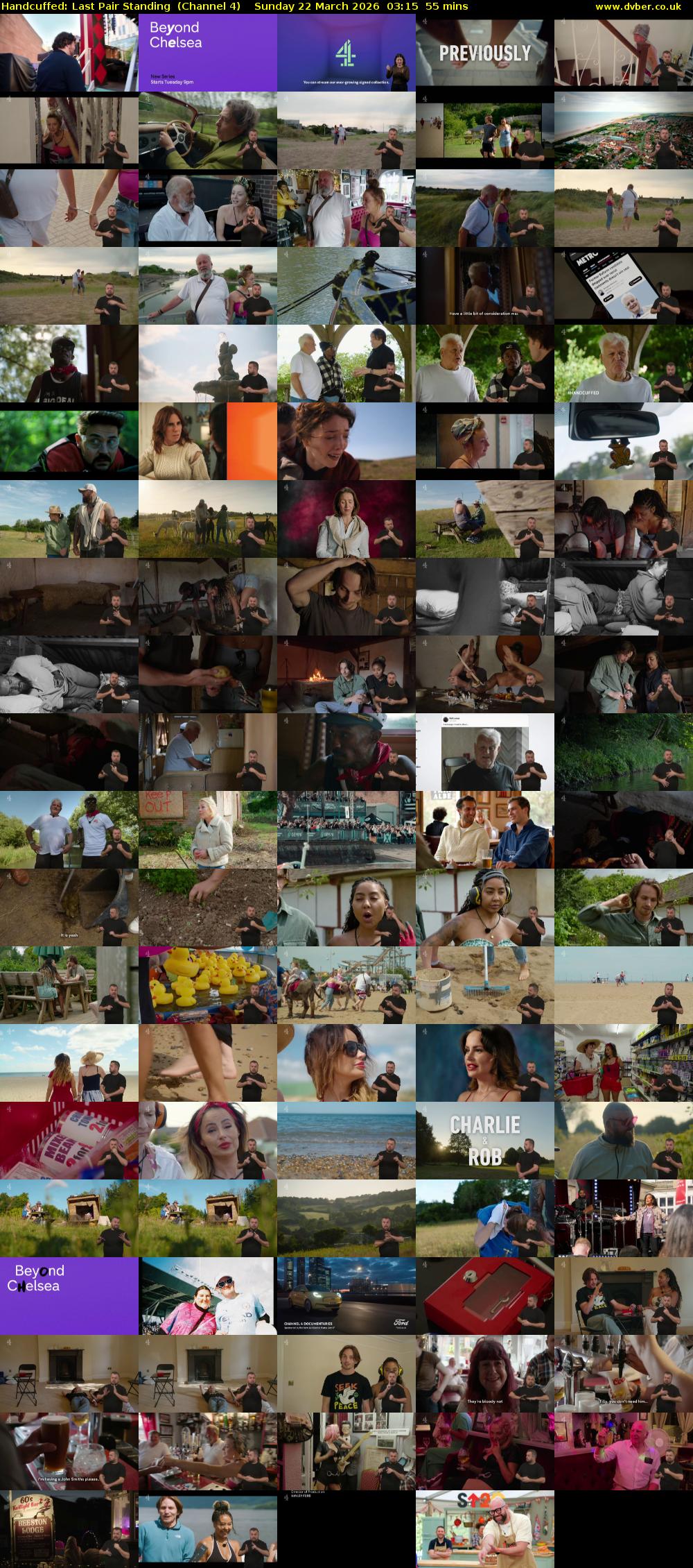 Handcuffed: Last Pair Standing  (Channel 4) Sunday 22 March 2026 03:15 - 04:10