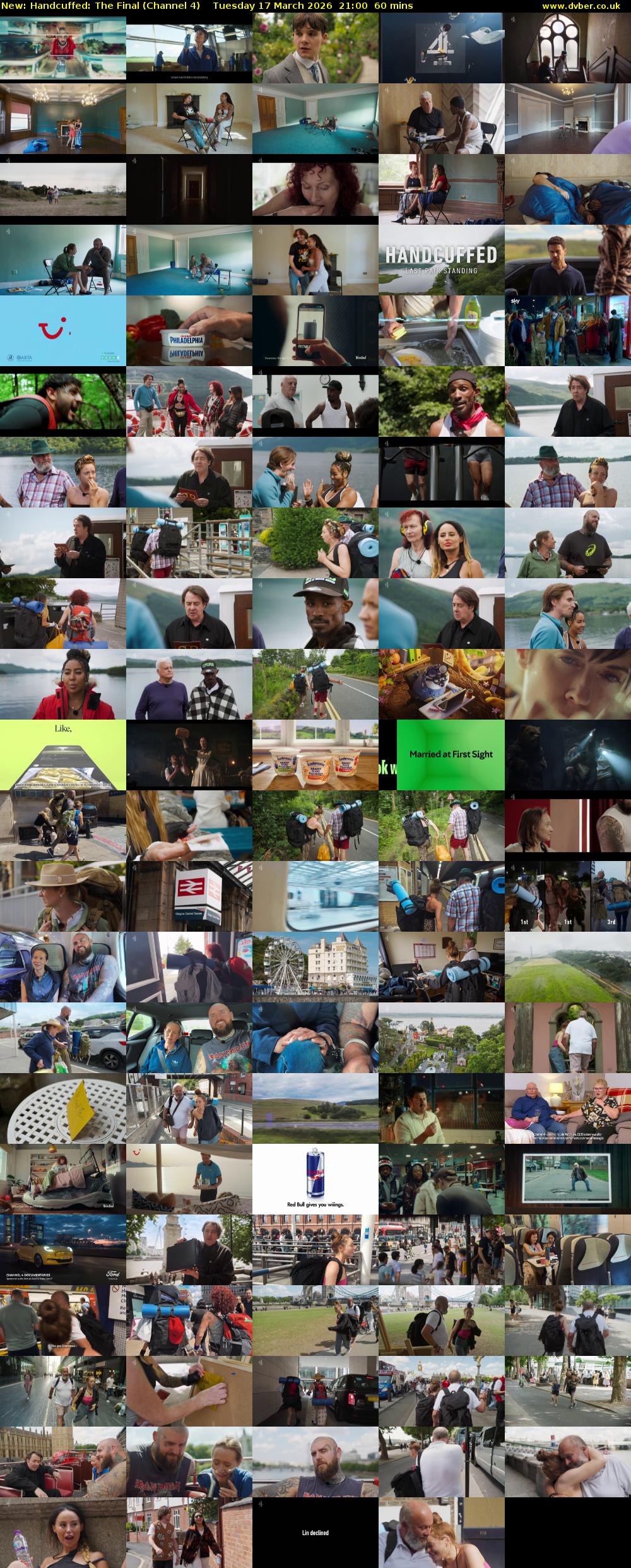 Handcuffed: The Final (Channel 4) Tuesday 17 March 2026 21:00 - 22:00