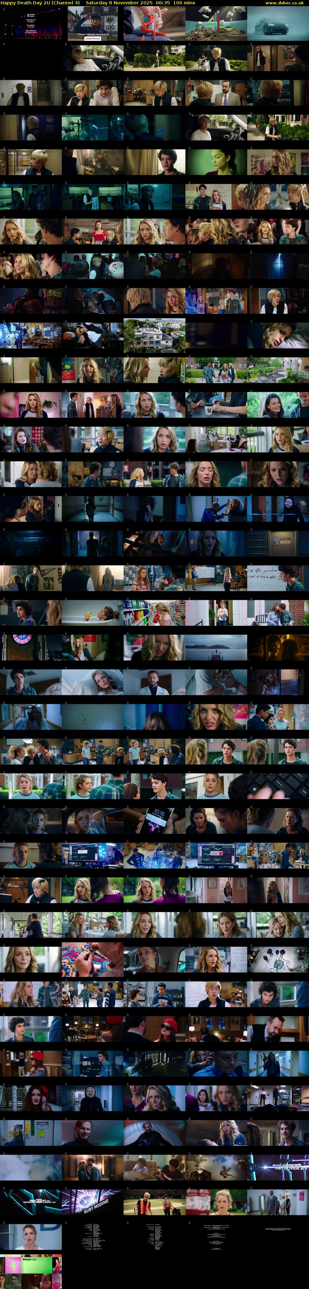 Happy Death Day 2U (Channel 4) Saturday 8 November 2025 00:35 - 02:15