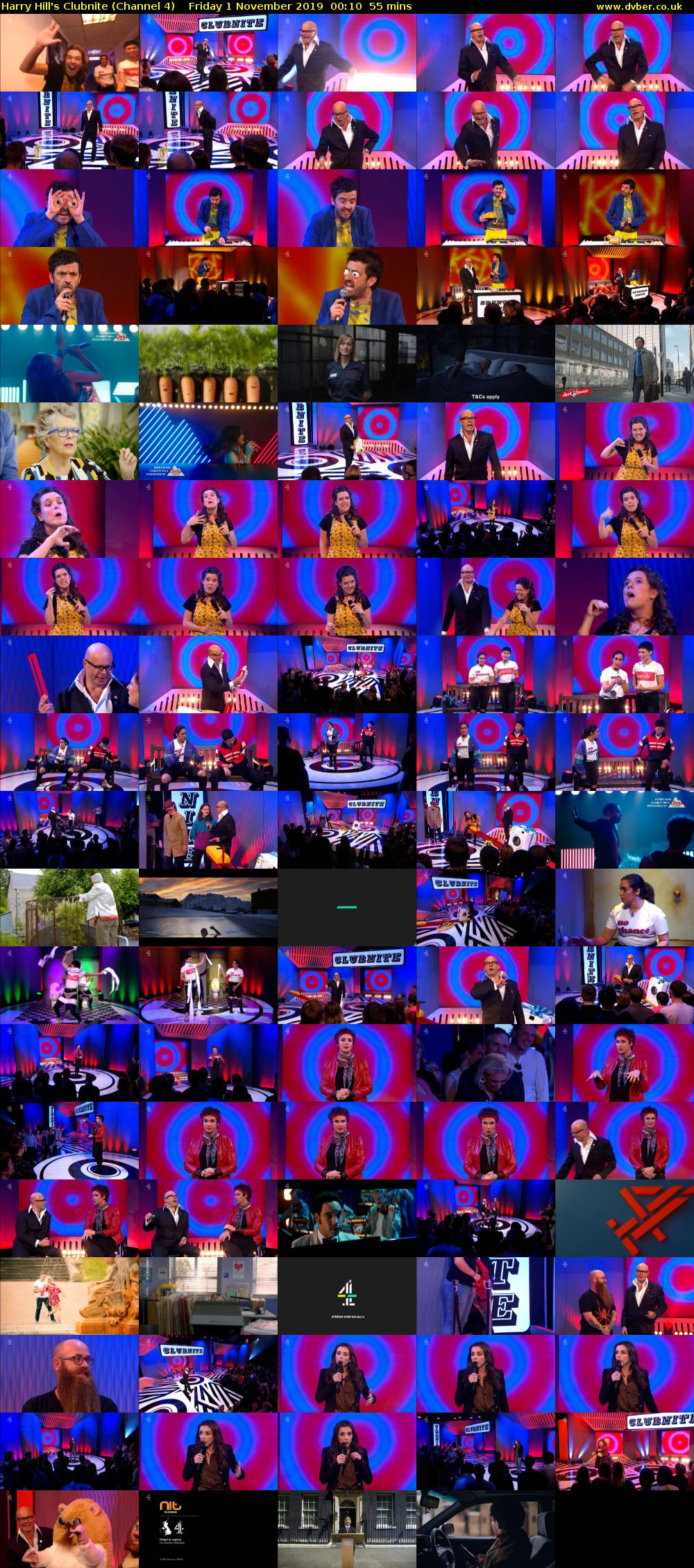 Harry Hill's Clubnite (Channel 4) Friday 1 November 2019 00:10 - 01:05