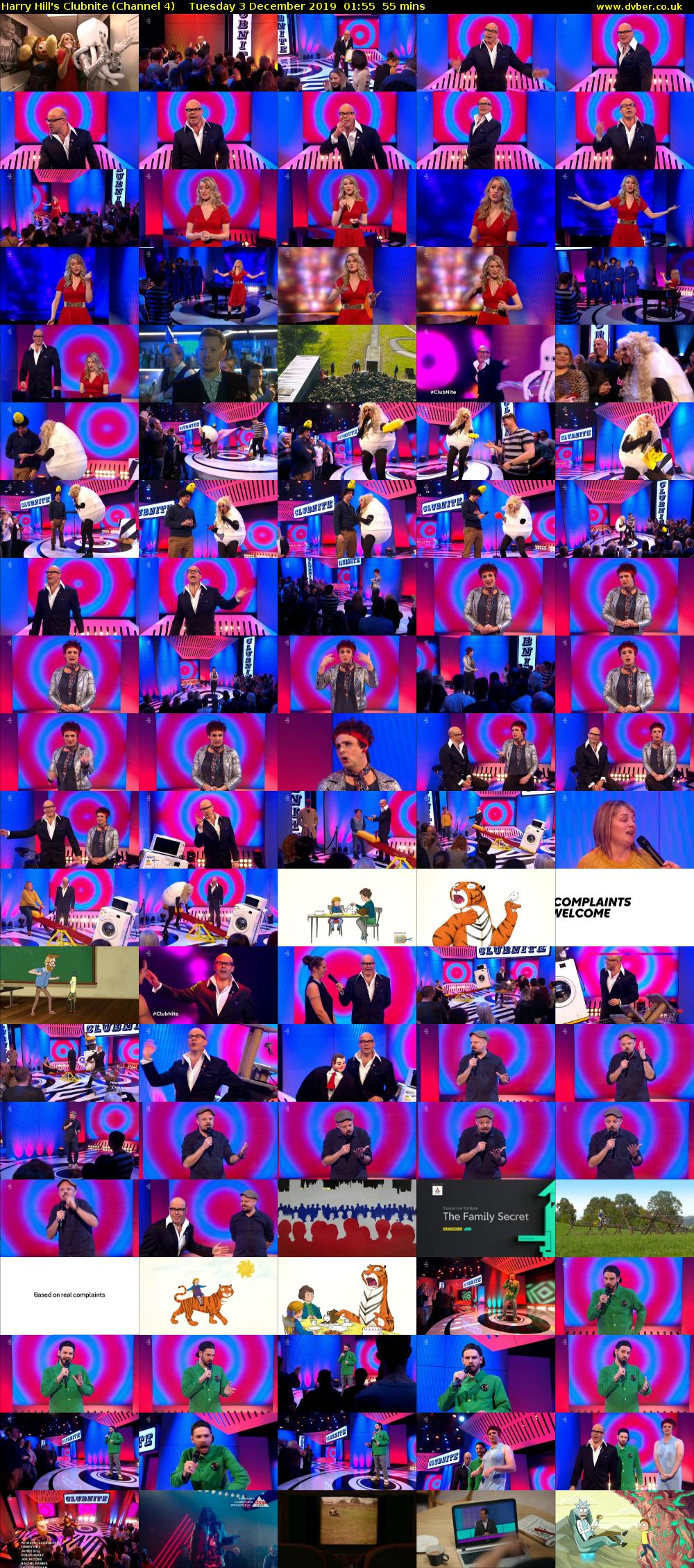 Harry Hill's Clubnite (Channel 4) Tuesday 3 December 2019 01:55 - 02:50