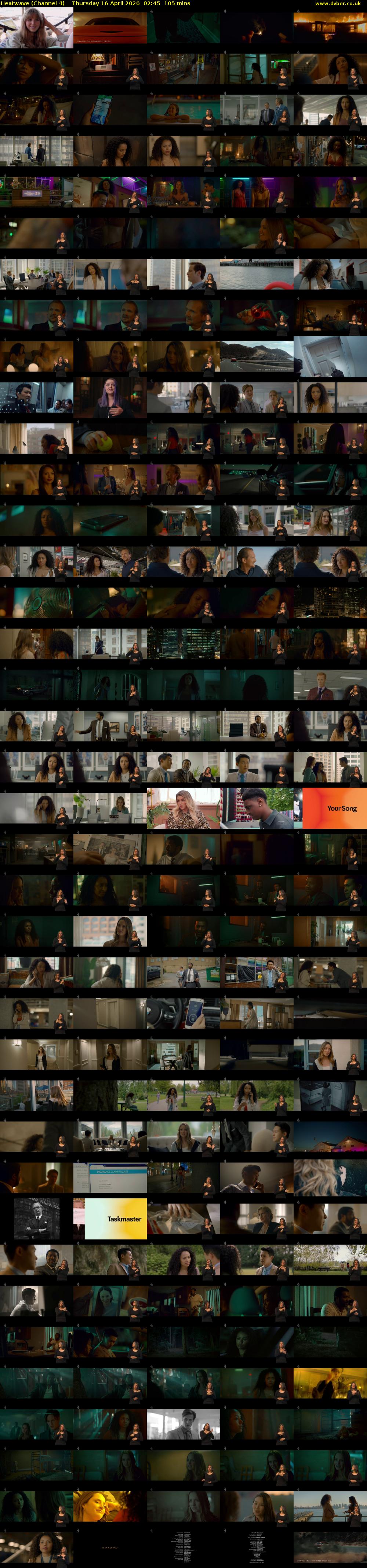 Heatwave (Channel 4) Thursday 16 April 2026 02:45 - 04:30