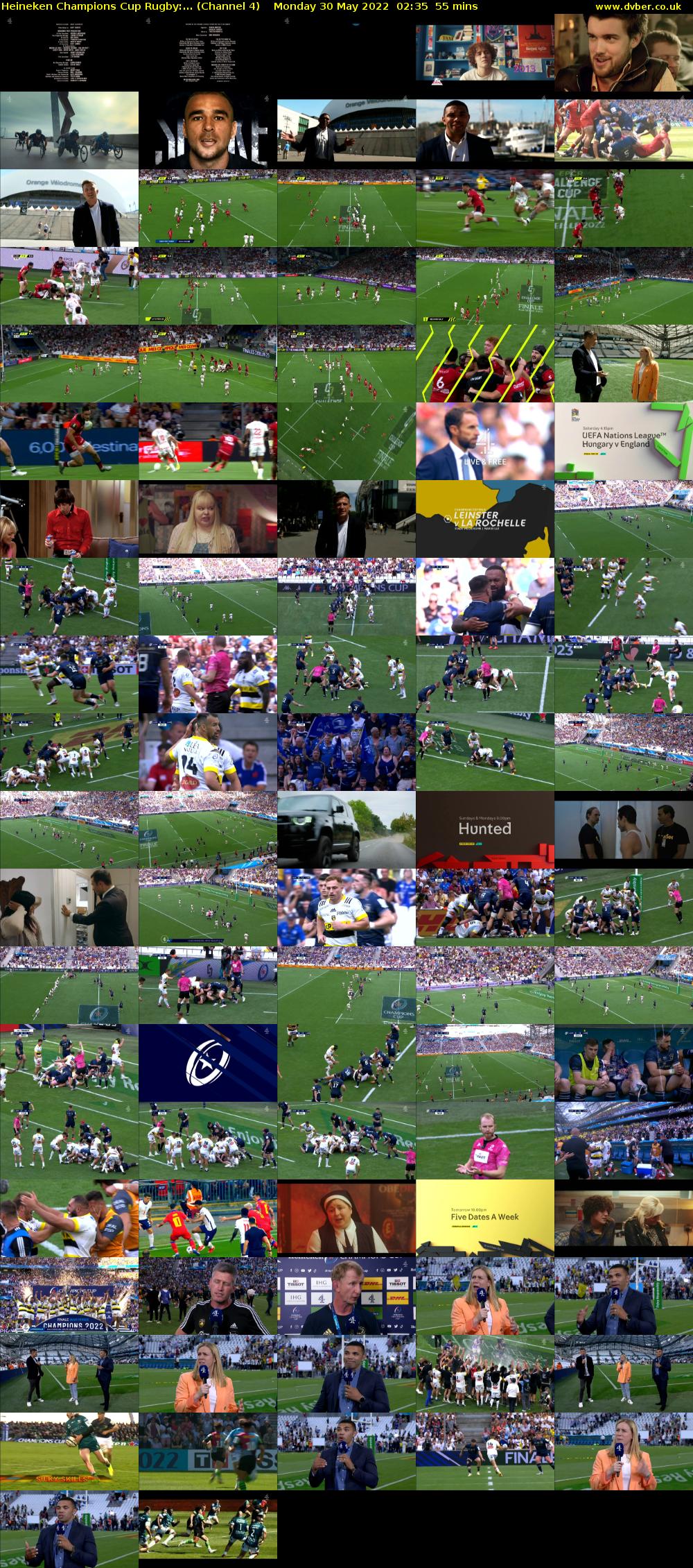 Heineken Champions Cup Rugby:... (Channel 4) Monday 30 May 2022 02:35 - 03:30