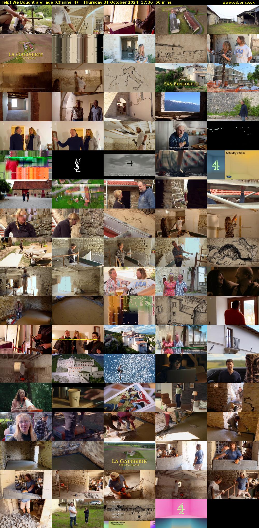 Help! We Bought a Village (Channel 4) Thursday 31 October 2024 17:30 - 18:30
