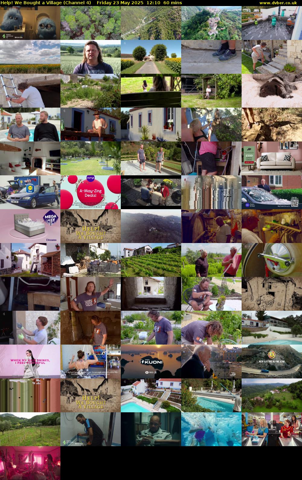 Help! We Bought a Village (Channel 4) Friday 23 May 2025 12:10 - 13:10