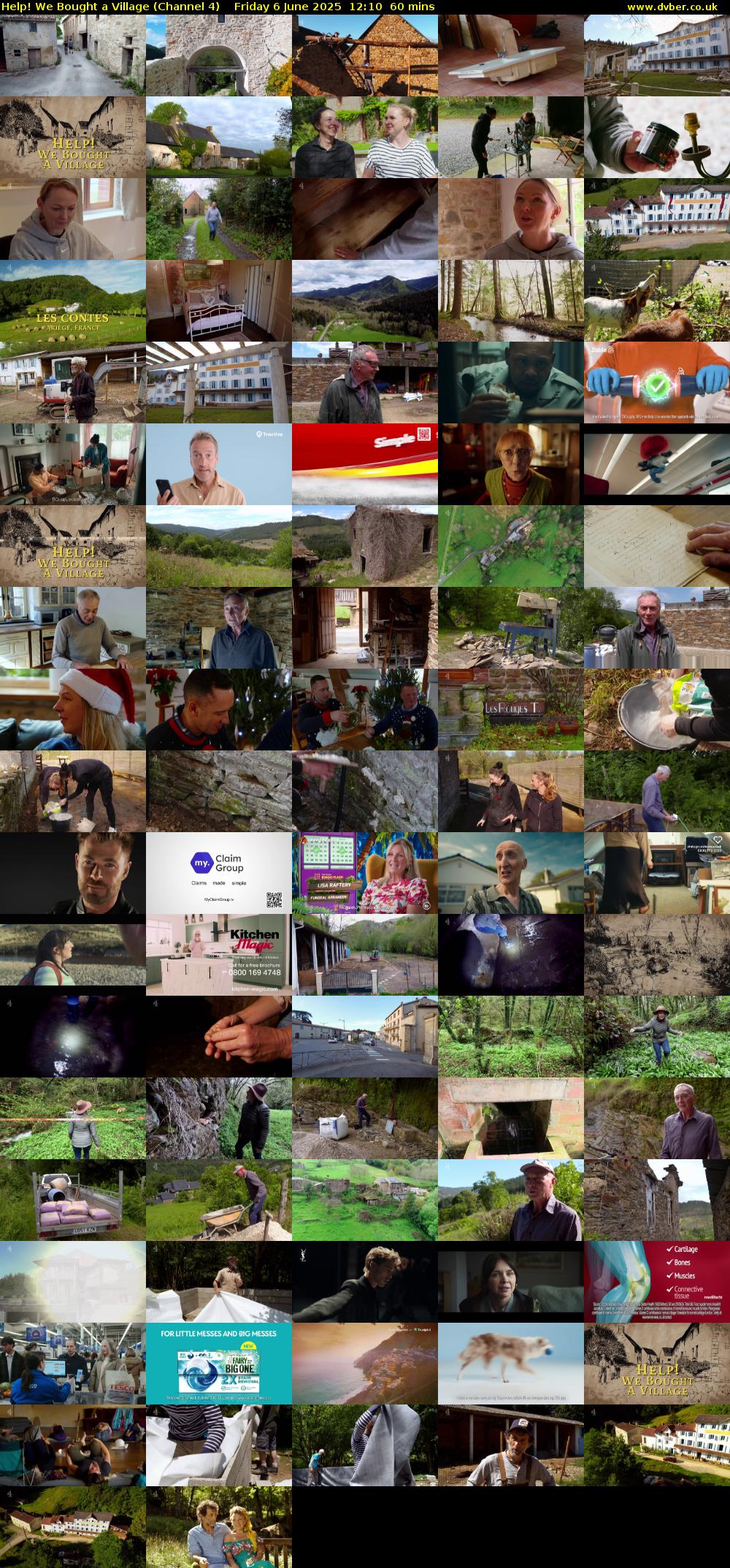 Help! We Bought a Village (Channel 4) Friday 6 June 2025 12:10 - 13:10
