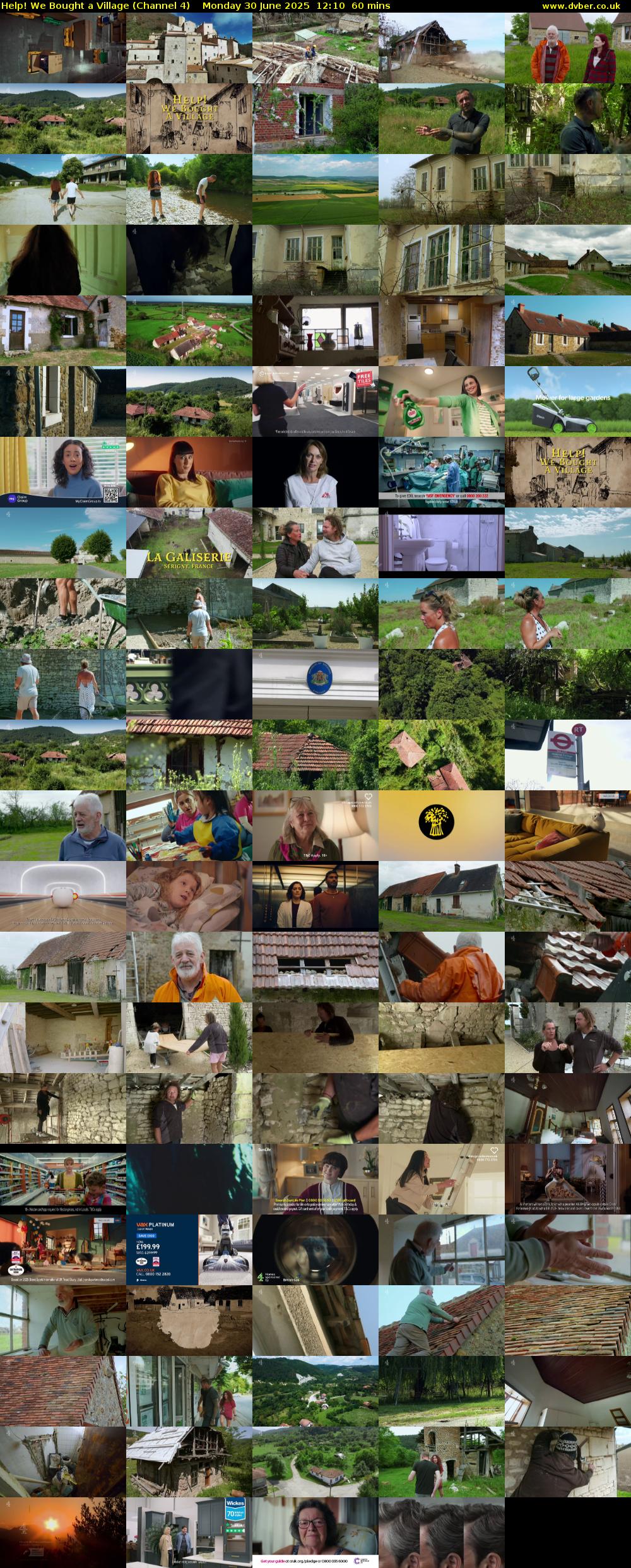 Help! We Bought a Village (Channel 4) Monday 30 June 2025 12:10 - 13:10
