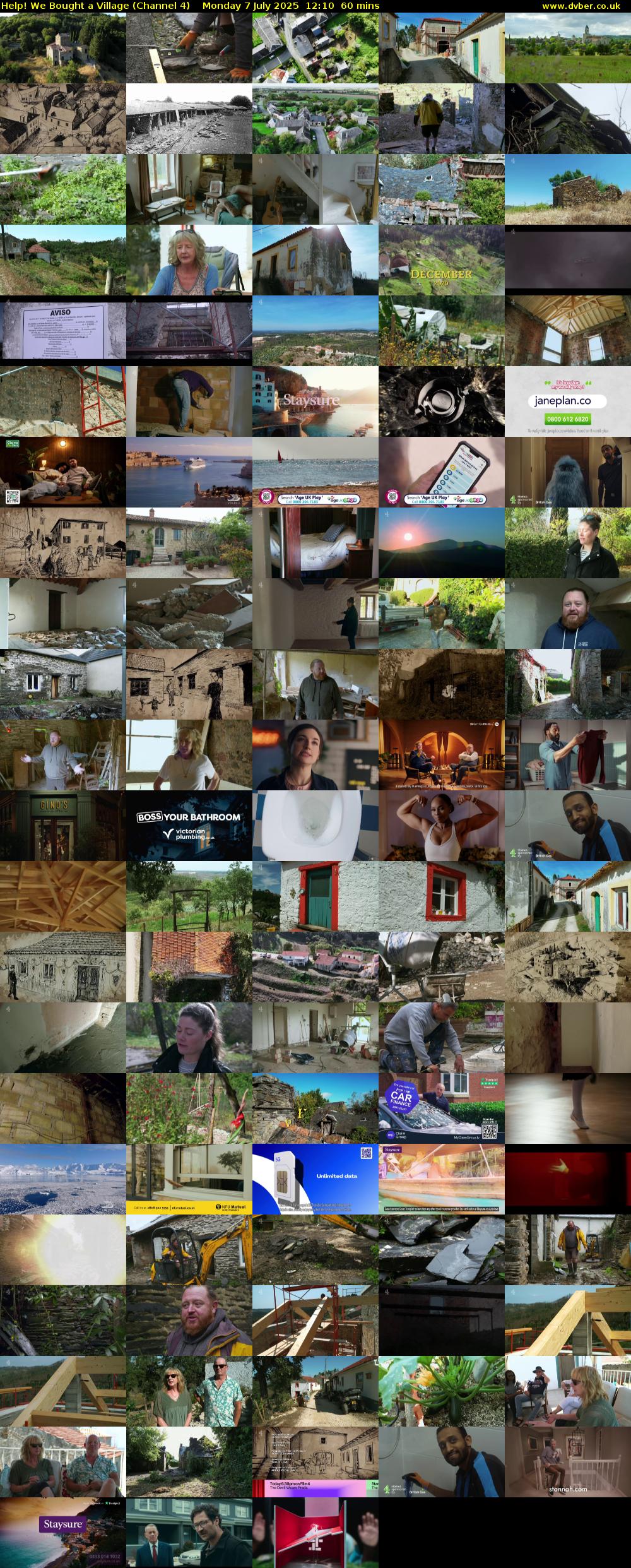 Help! We Bought a Village (Channel 4) Monday 7 July 2025 12:10 - 13:10