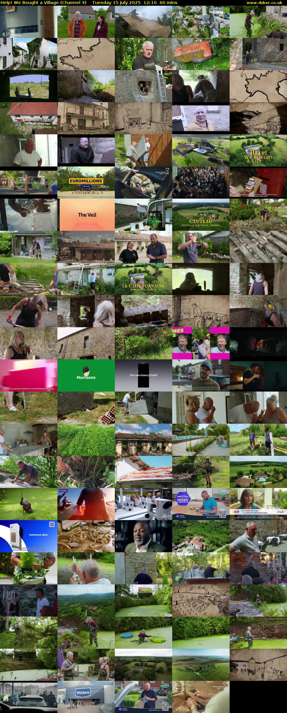 Help! We Bought a Village (Channel 4) Tuesday 15 July 2025 12:10 - 13:10