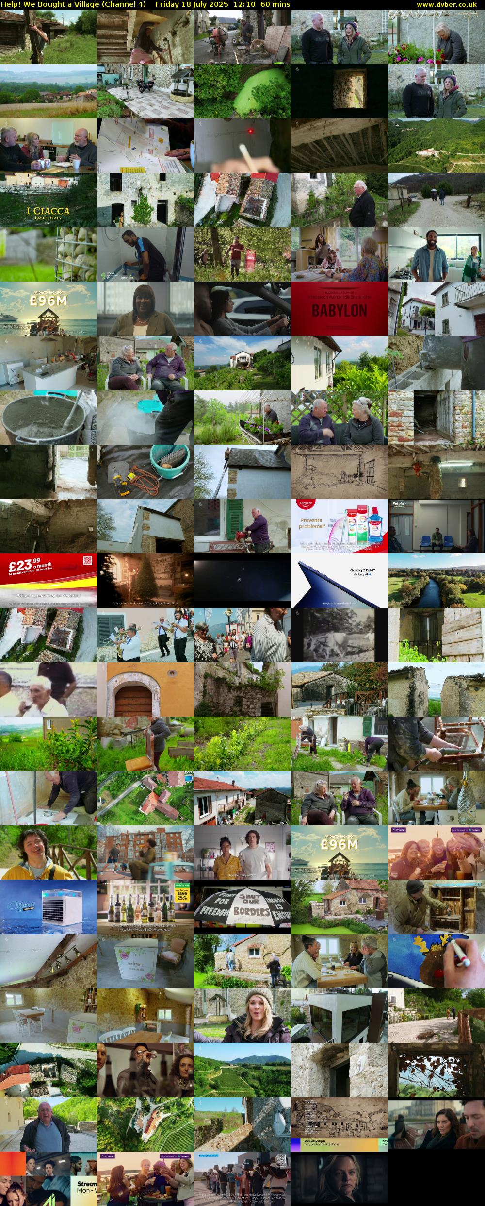 Help! We Bought a Village (Channel 4) Friday 18 July 2025 12:10 - 13:10