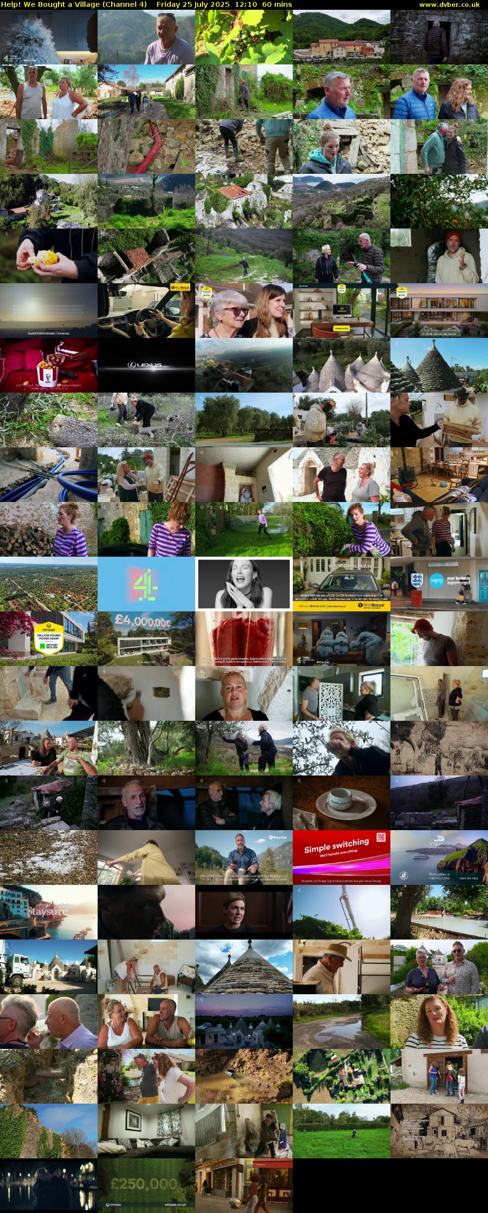 Help! We Bought a Village (Channel 4) Friday 25 July 2025 12:10 - 13:10