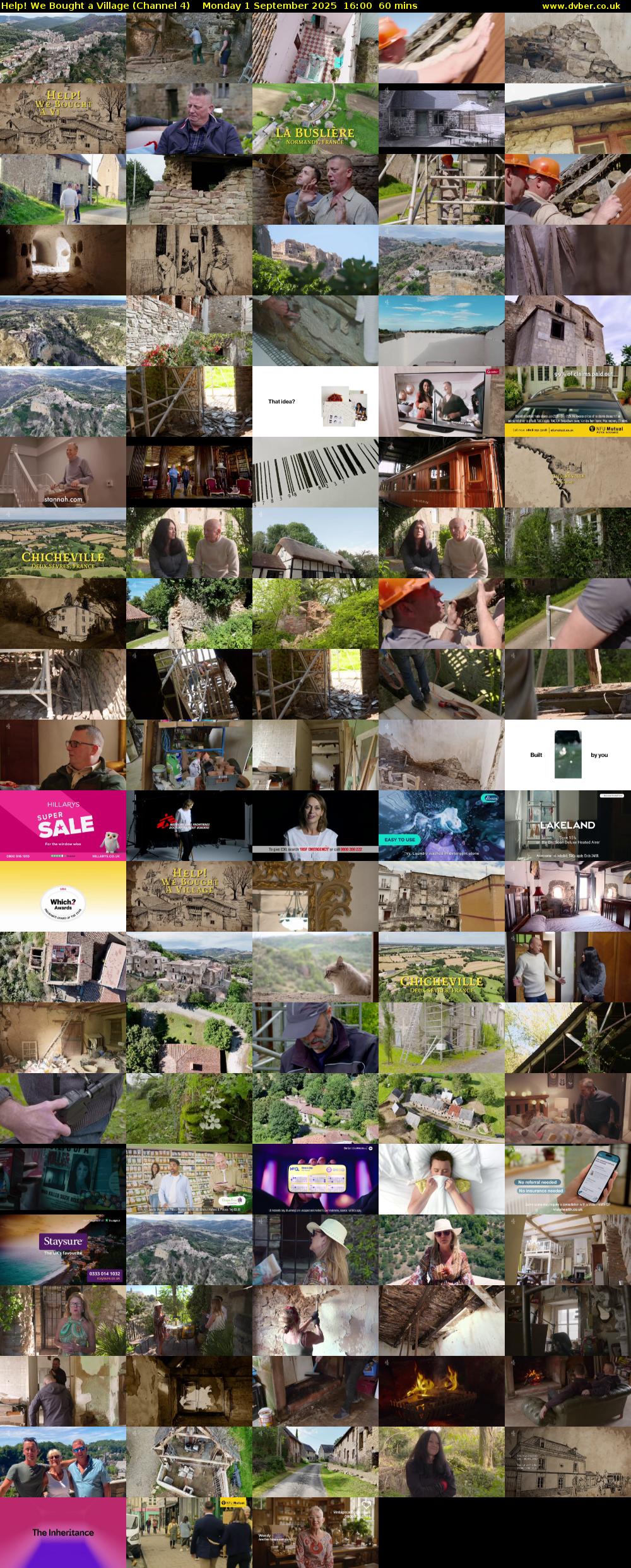 Help! We Bought a Village (Channel 4) Monday 1 September 2025 16:00 - 17:00