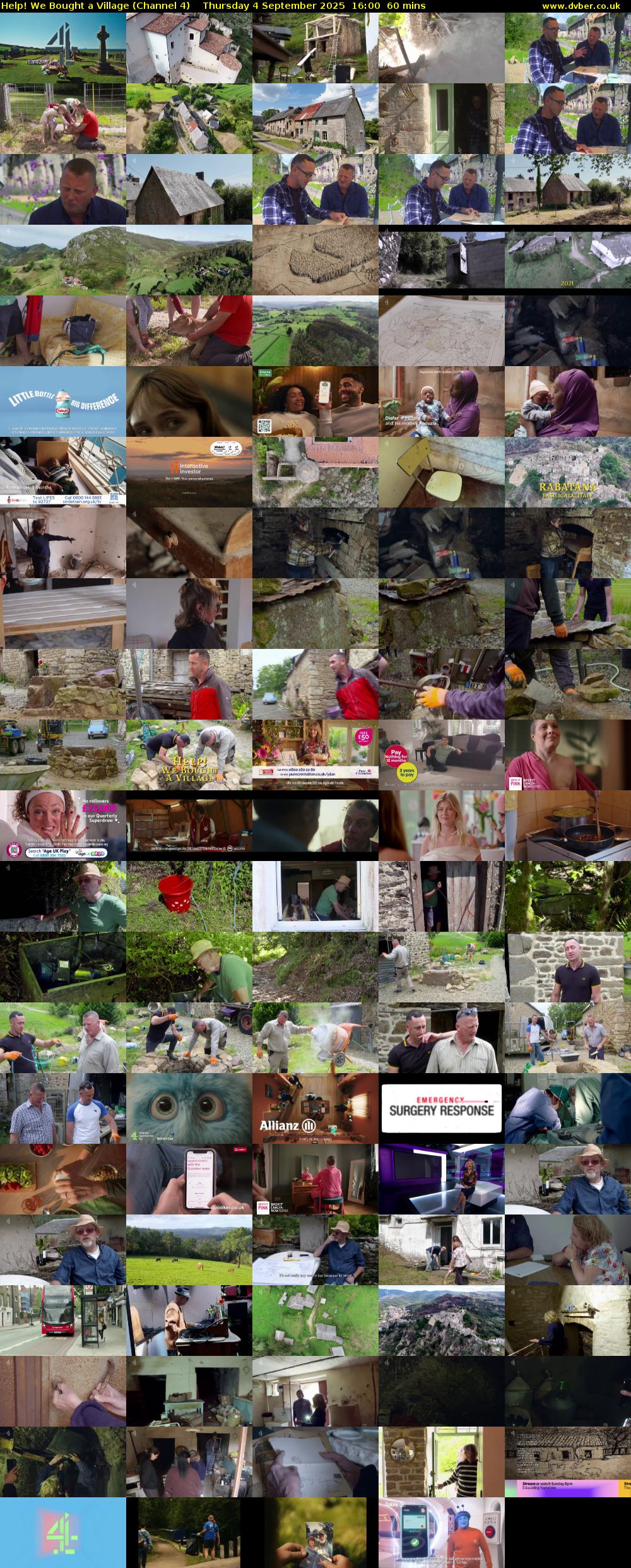 Help! We Bought a Village (Channel 4) Thursday 4 September 2025 16:00 - 17:00