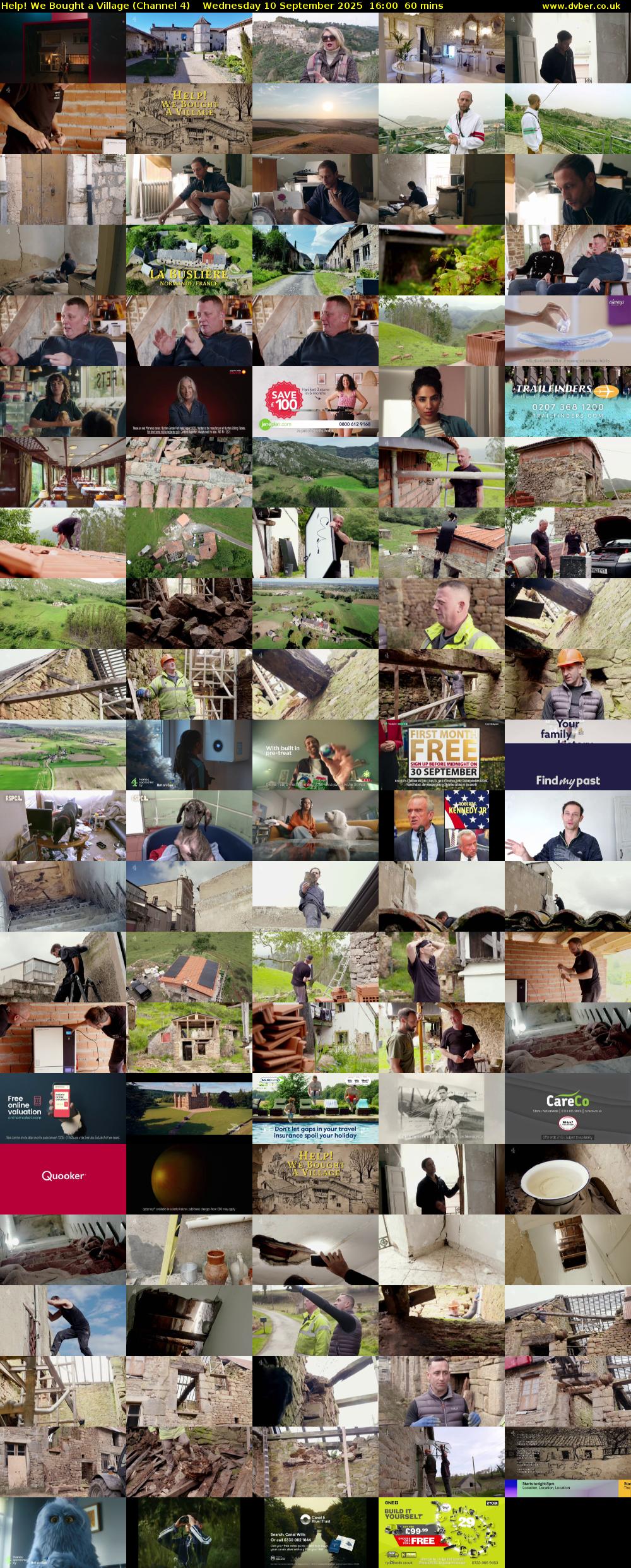 Help! We Bought a Village (Channel 4) Wednesday 10 September 2025 16:00 - 17:00