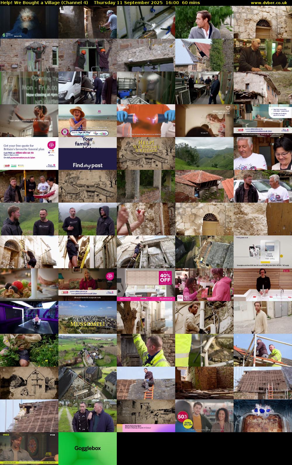 Help! We Bought a Village (Channel 4) Thursday 11 September 2025 16:00 - 17:00