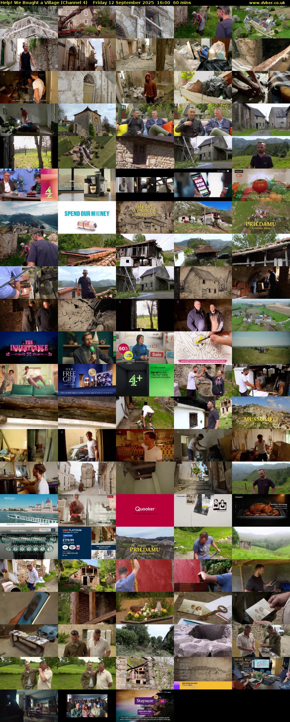 Help! We Bought a Village (Channel 4) Friday 12 September 2025 16:00 - 17:00