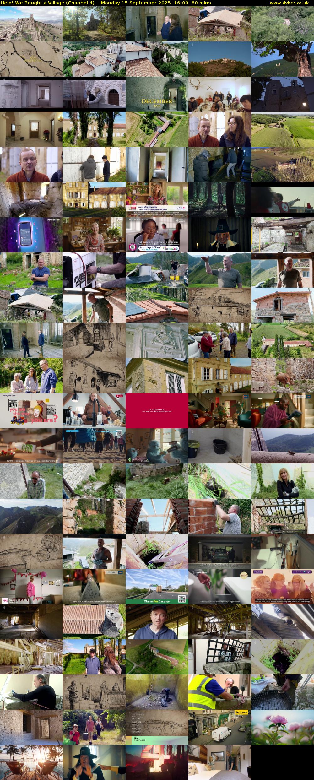 Help! We Bought a Village (Channel 4) Monday 15 September 2025 16:00 - 17:00