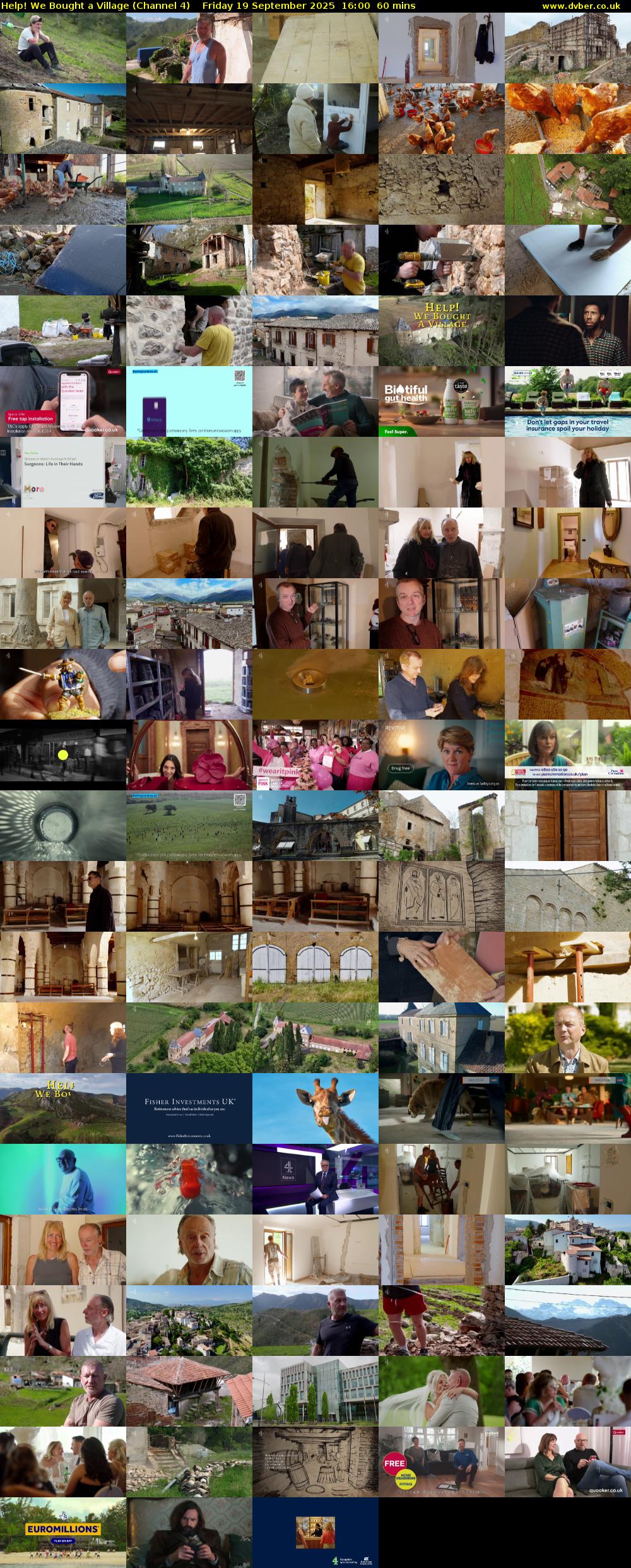 Help! We Bought a Village (Channel 4) Friday 19 September 2025 16:00 - 17:00