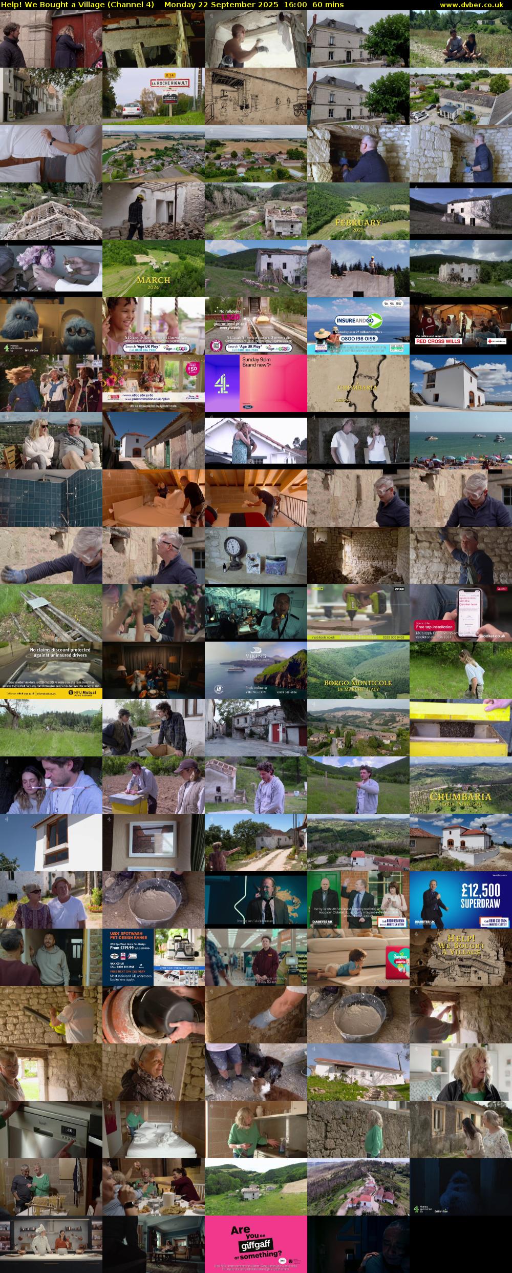 Help! We Bought a Village (Channel 4) Monday 22 September 2025 16:00 - 17:00