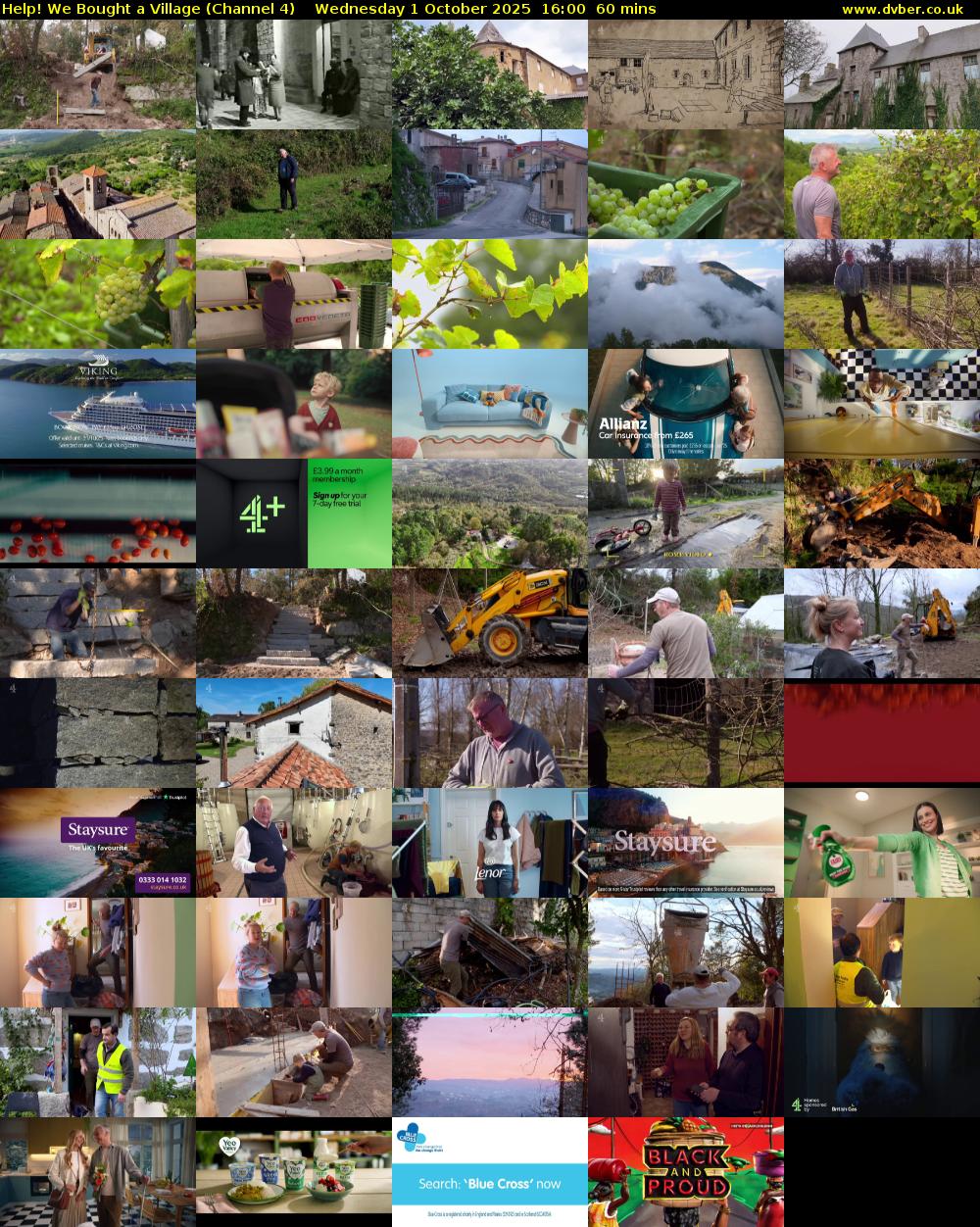 Help! We Bought a Village (Channel 4) Wednesday 1 October 2025 16:00 - 17:00