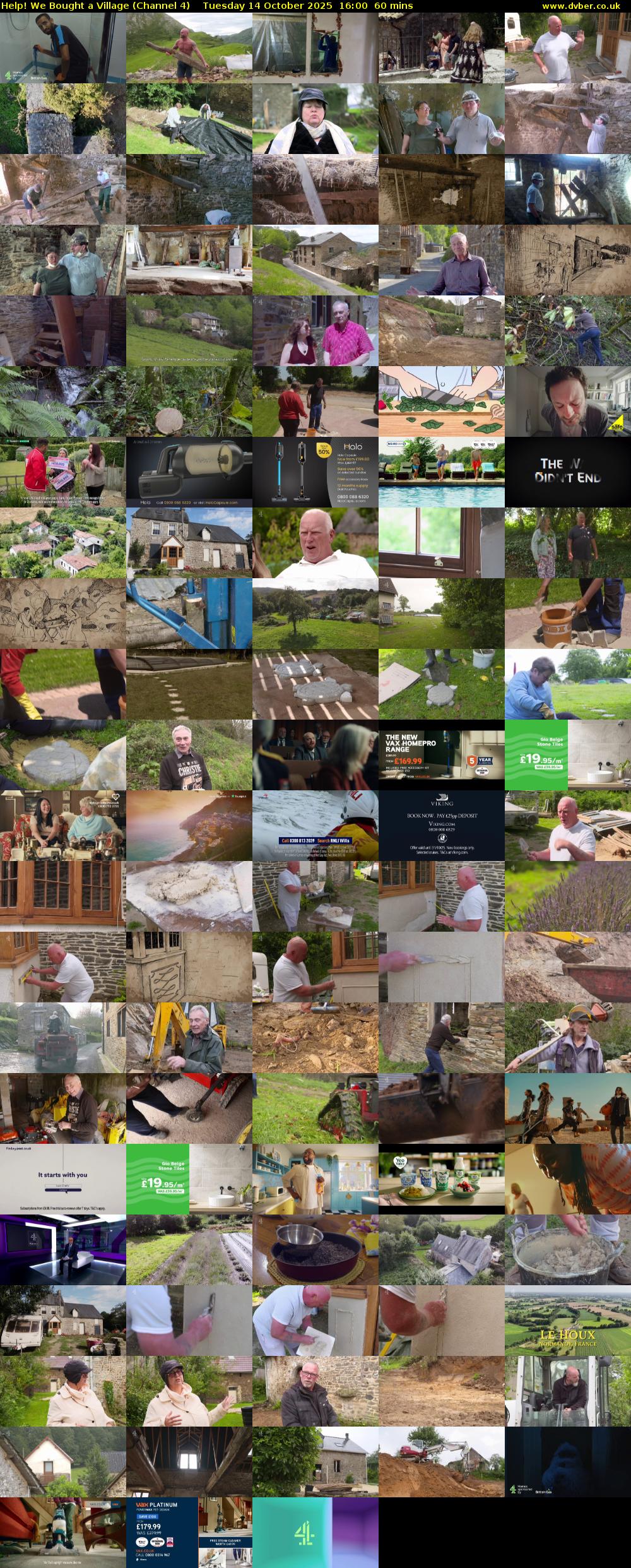 Help! We Bought a Village (Channel 4) Tuesday 14 October 2025 16:00 - 17:00