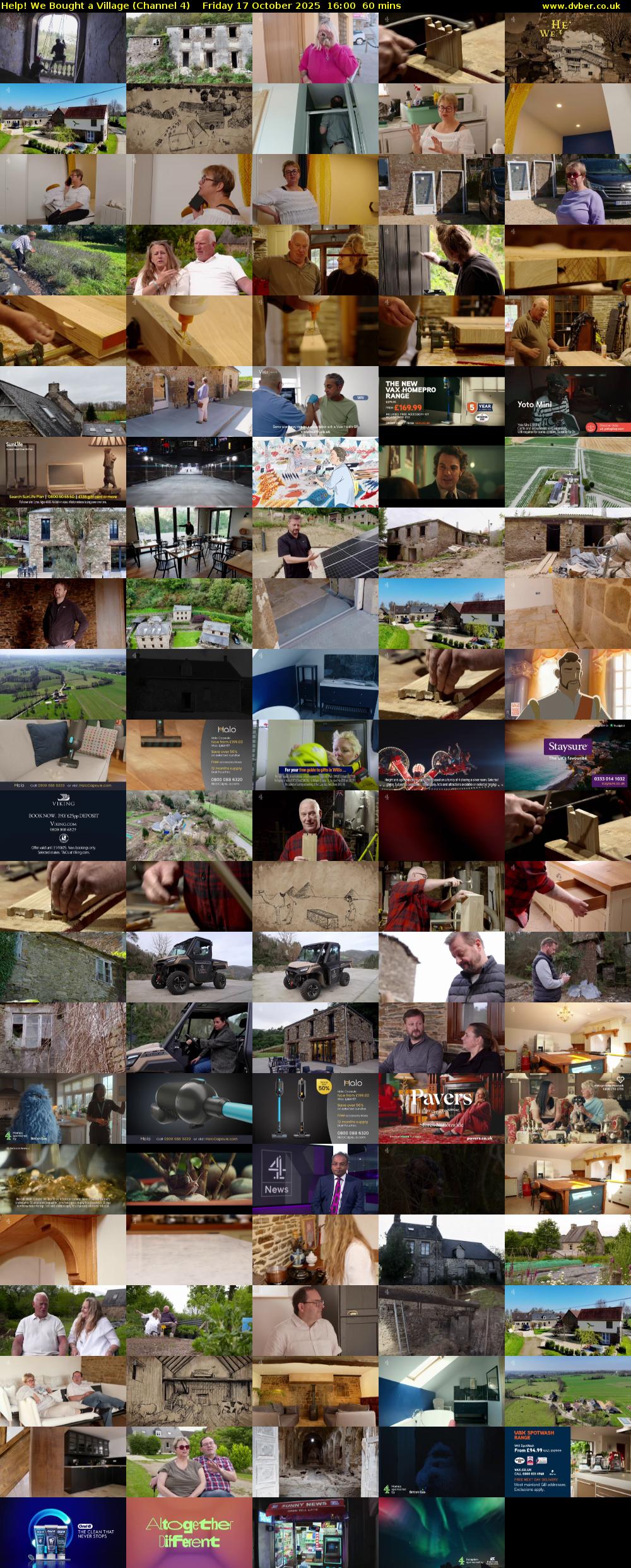 Help! We Bought a Village (Channel 4) Friday 17 October 2025 16:00 - 17:00