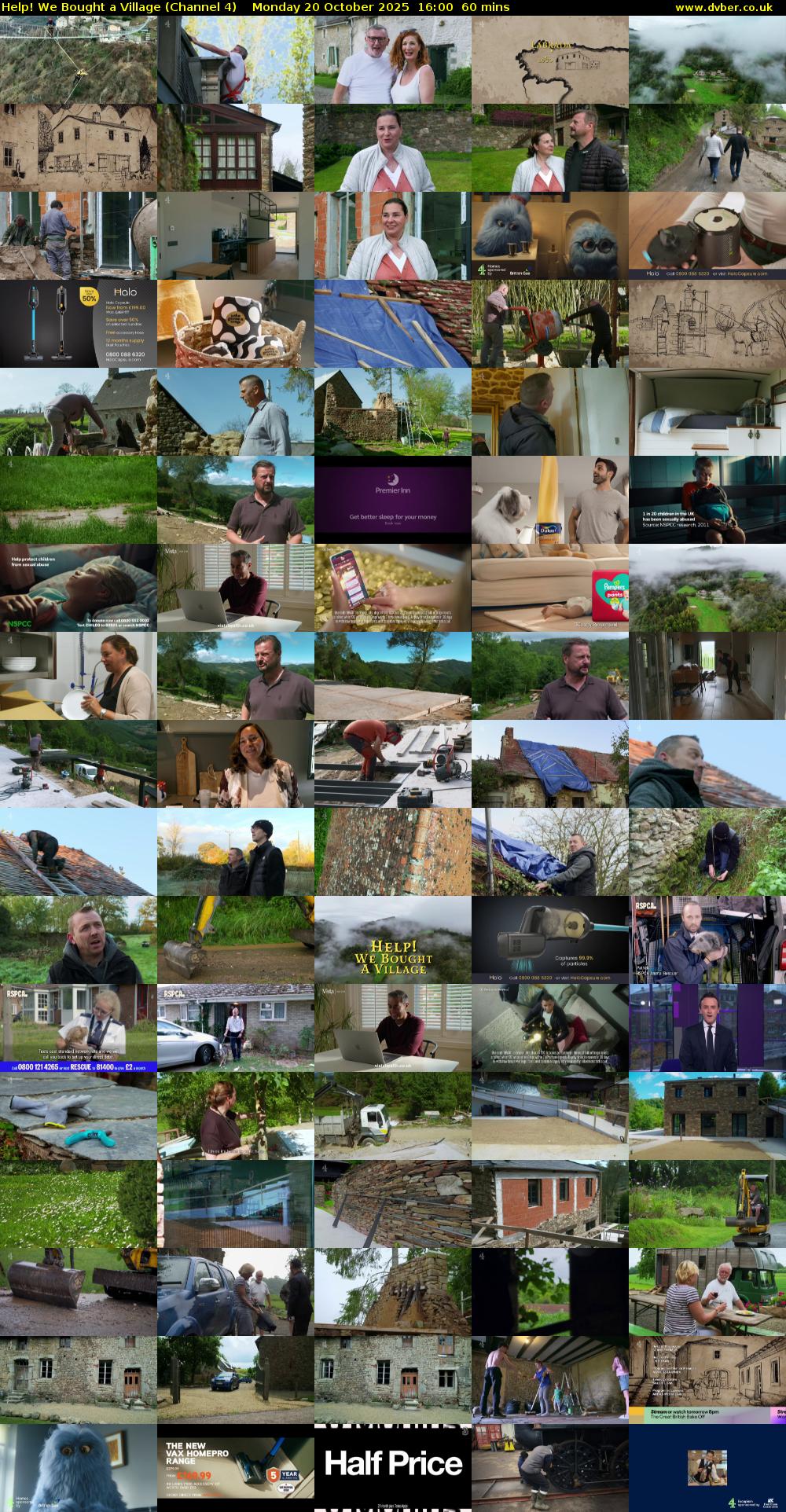 Help! We Bought a Village (Channel 4) Monday 20 October 2025 16:00 - 17:00