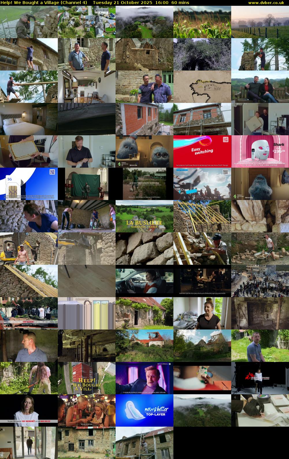 Help! We Bought a Village (Channel 4) Tuesday 21 October 2025 16:00 - 17:00