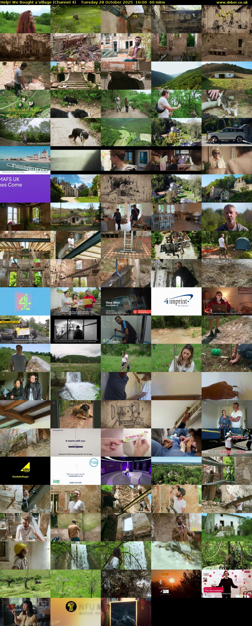 Help! We Bought a Village (Channel 4) Tuesday 28 October 2025 16:00 - 17:00