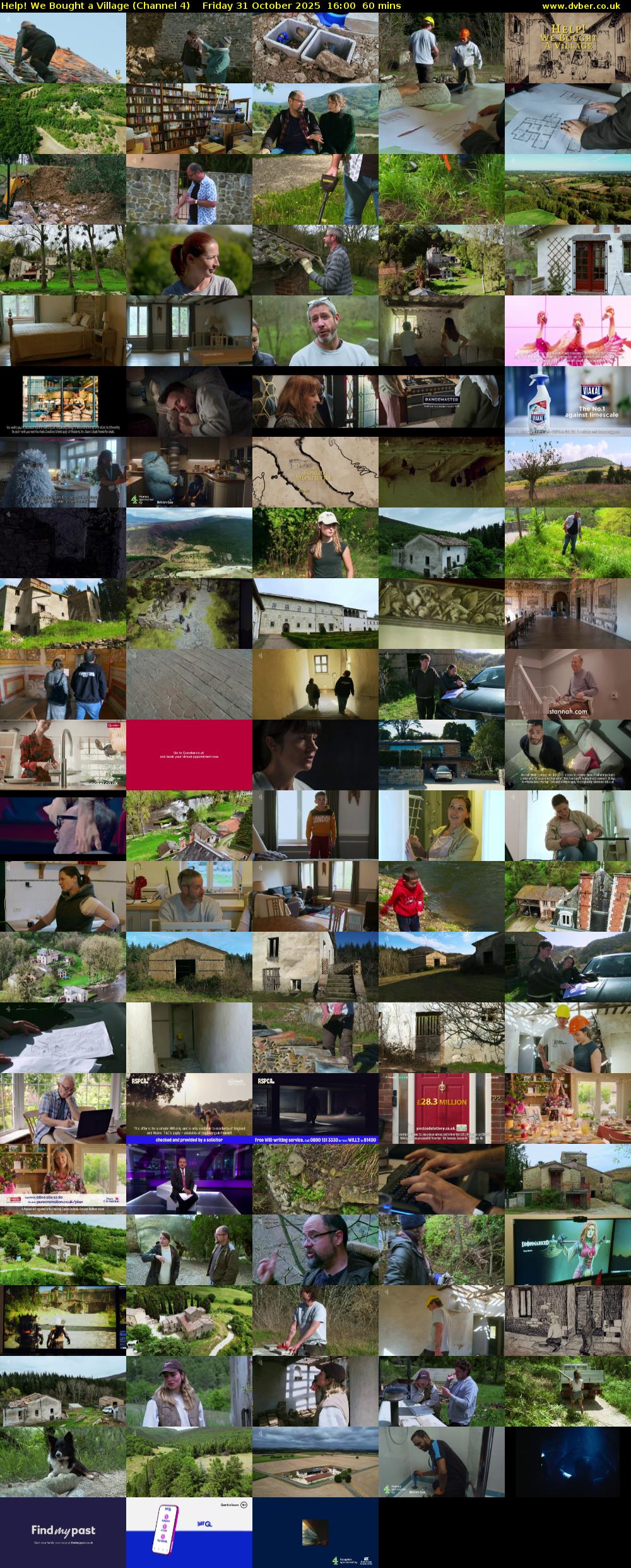 Help! We Bought a Village (Channel 4) Friday 31 October 2025 16:00 - 17:00