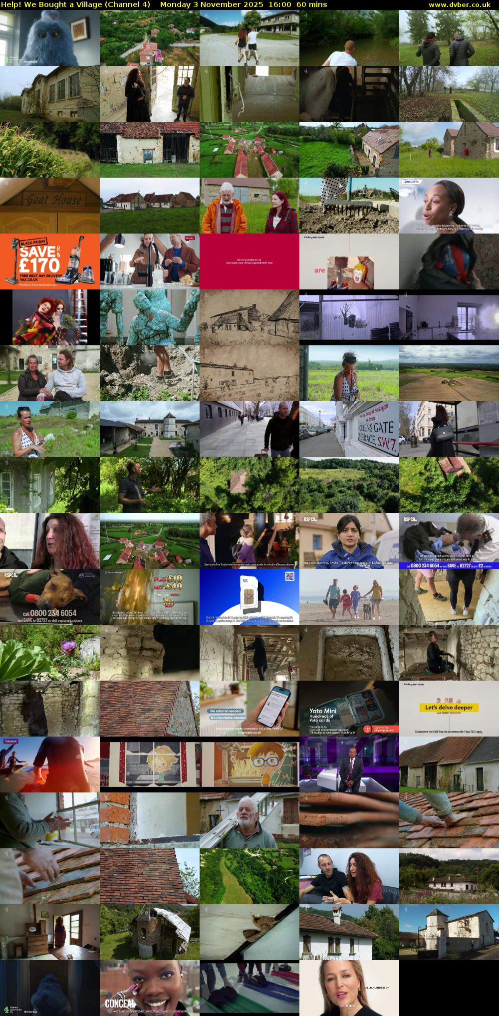 Help! We Bought a Village (Channel 4) Monday 3 November 2025 16:00 - 17:00