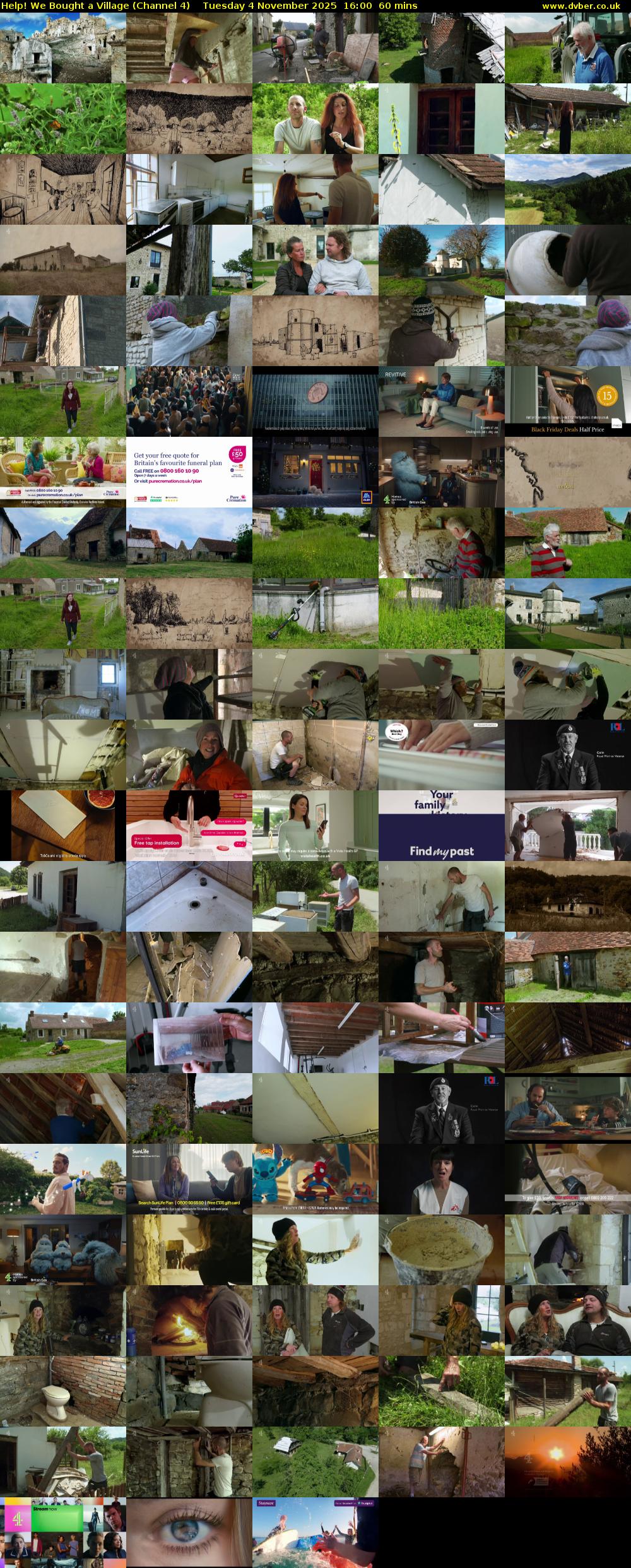 Help! We Bought a Village (Channel 4) Tuesday 4 November 2025 16:00 - 17:00