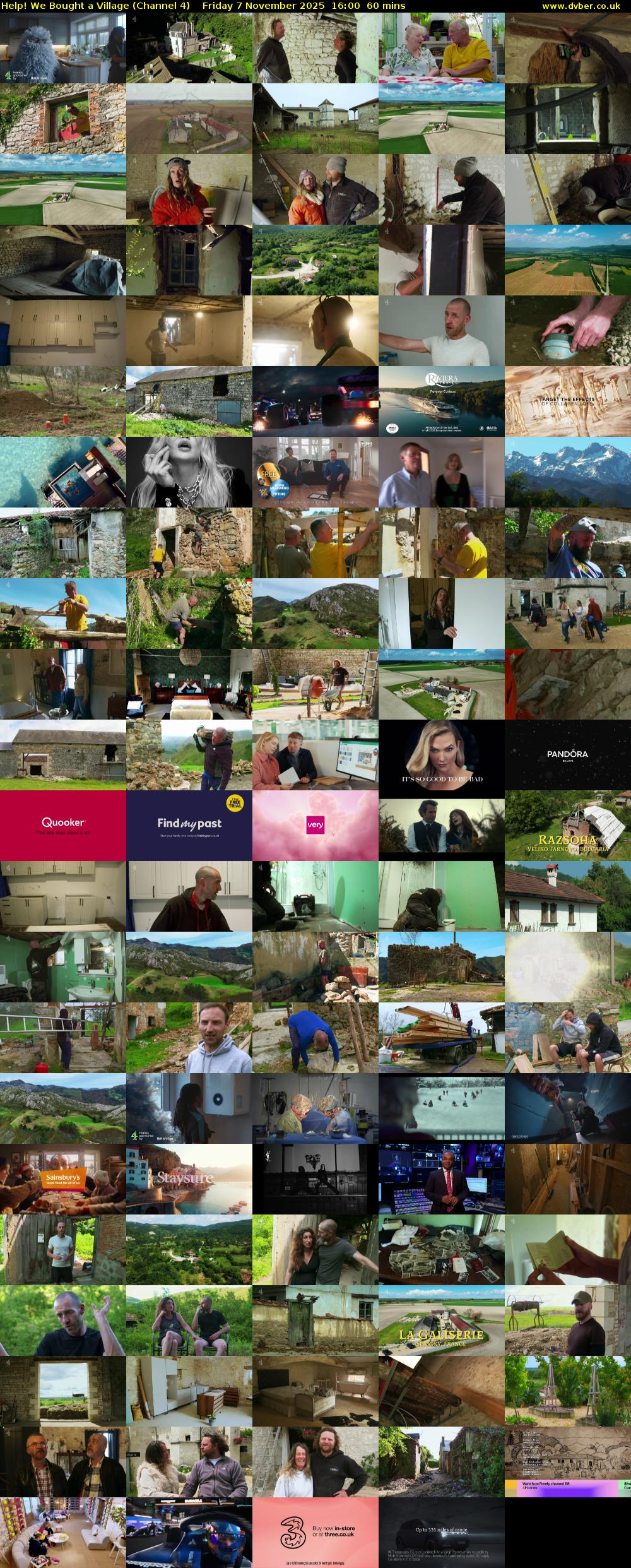 Help! We Bought a Village (Channel 4) Friday 7 November 2025 16:00 - 17:00