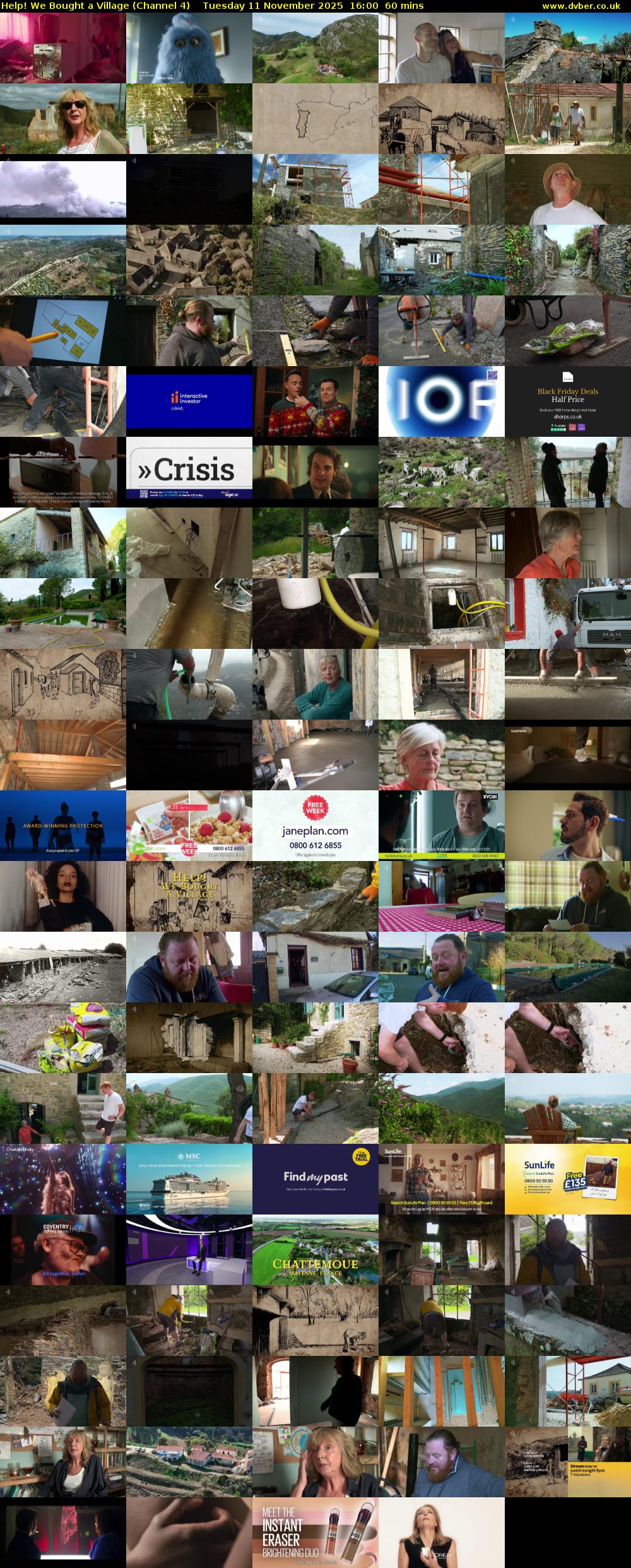 Help! We Bought a Village (Channel 4) Tuesday 11 November 2025 16:00 - 17:00