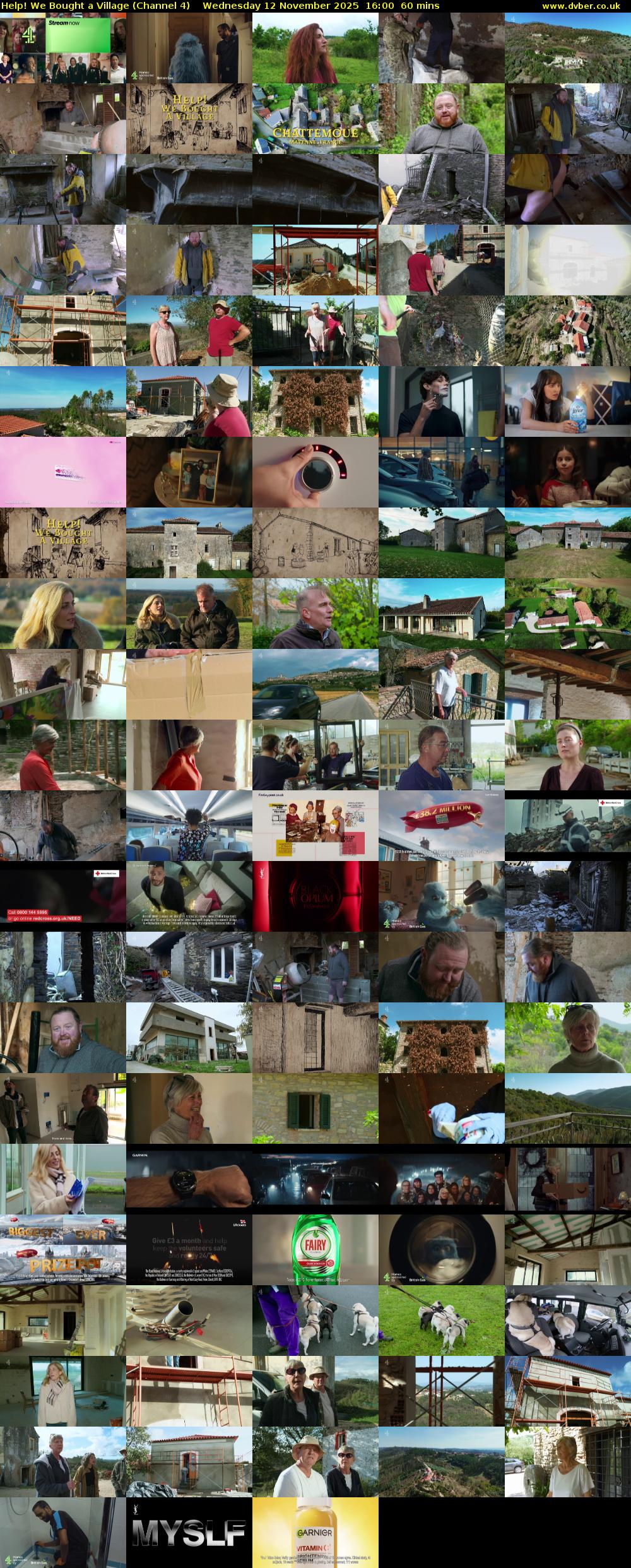 Help! We Bought a Village (Channel 4) Wednesday 12 November 2025 16:00 - 17:00