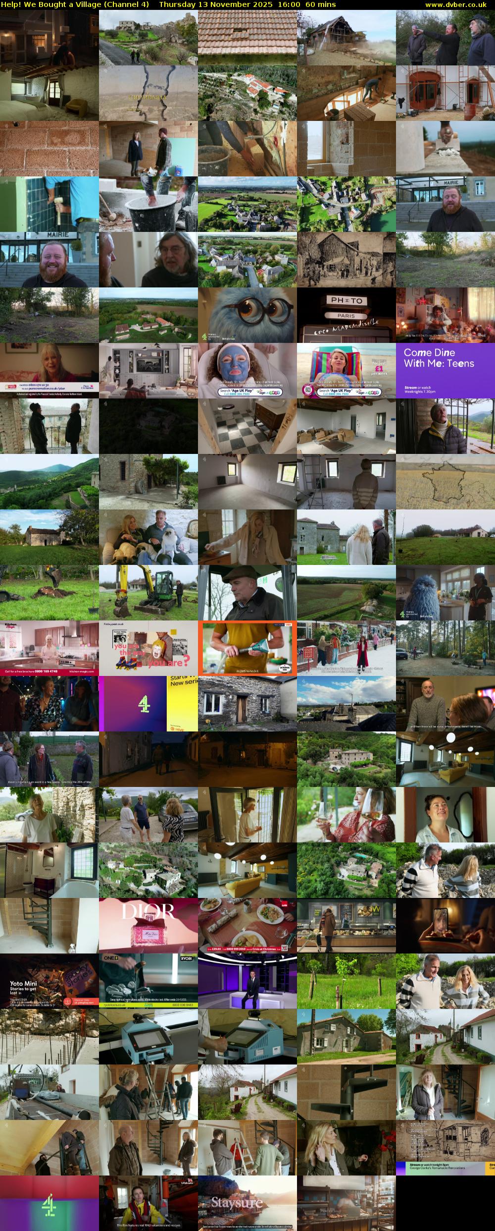 Help! We Bought a Village (Channel 4) Thursday 13 November 2025 16:00 - 17:00