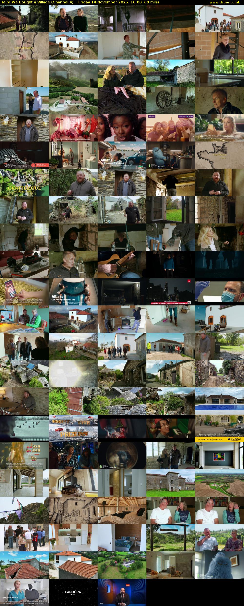 Help! We Bought a Village (Channel 4) Friday 14 November 2025 16:00 - 17:00