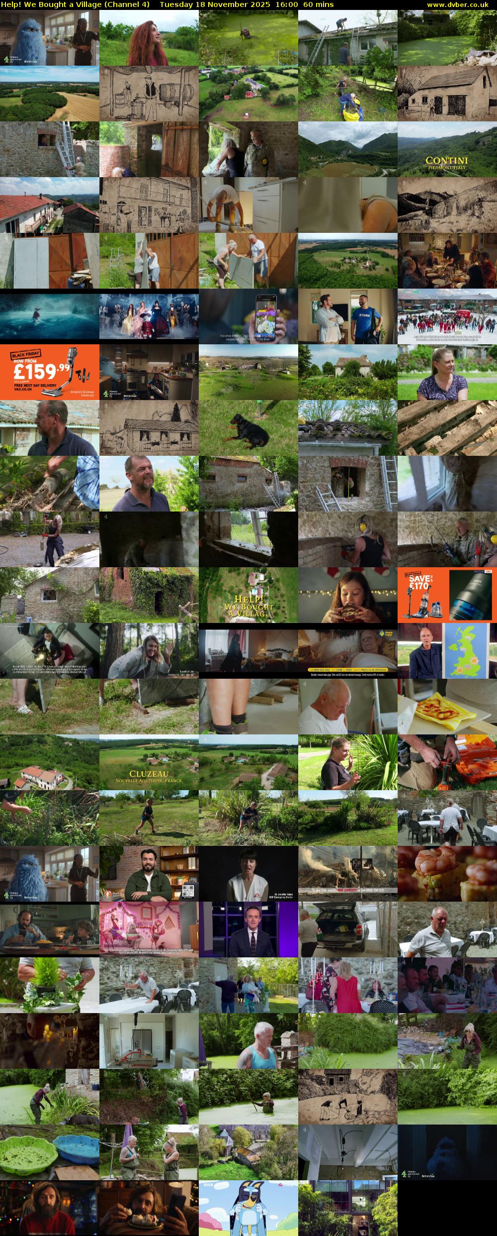 Help! We Bought a Village (Channel 4) Tuesday 18 November 2025 16:00 - 17:00