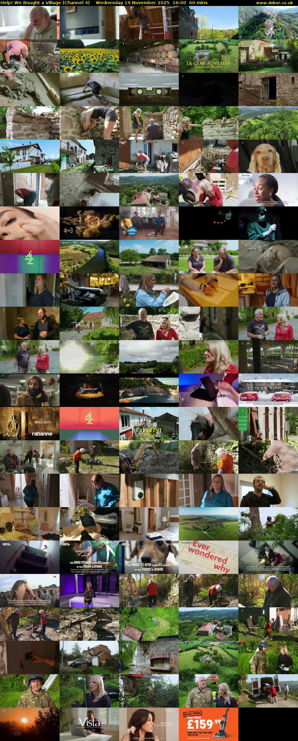 Help! We Bought a Village (Channel 4) Wednesday 19 November 2025 16:00 - 17:00