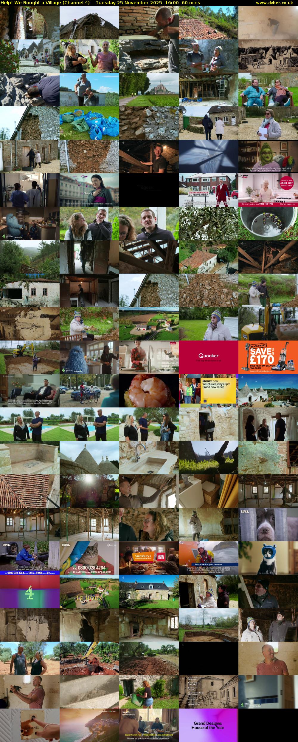 Help! We Bought a Village (Channel 4) Tuesday 25 November 2025 16:00 - 17:00