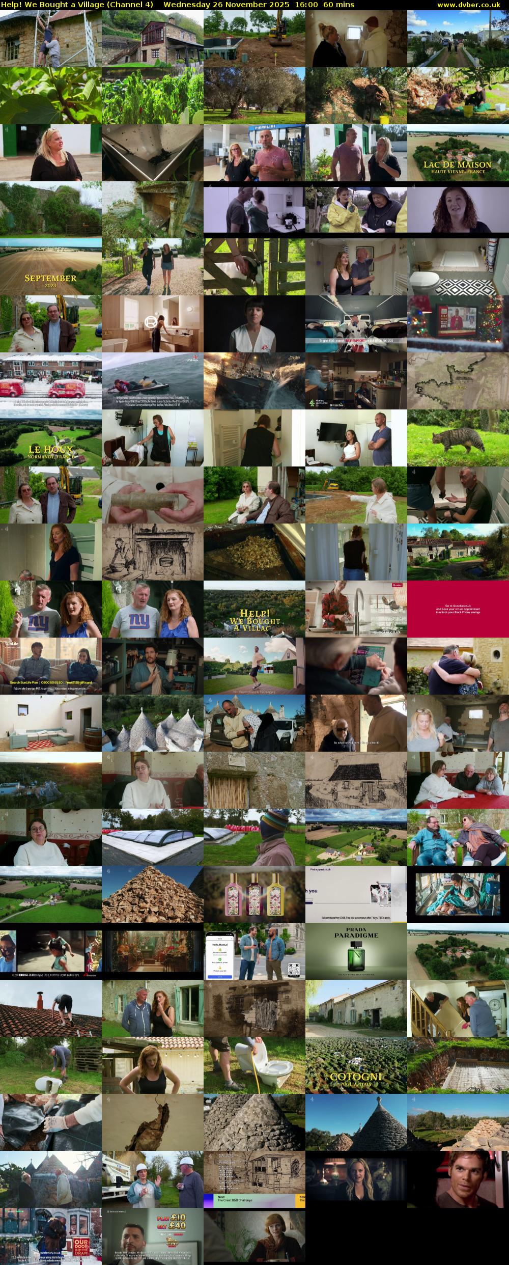 Help! We Bought a Village (Channel 4) Wednesday 26 November 2025 16:00 - 17:00