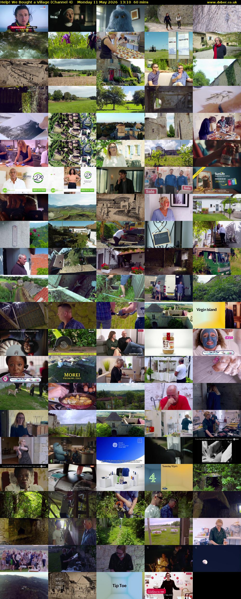 Help! We Bought a Village (Channel 4) Monday 11 May 2026 13:10 - 14:10