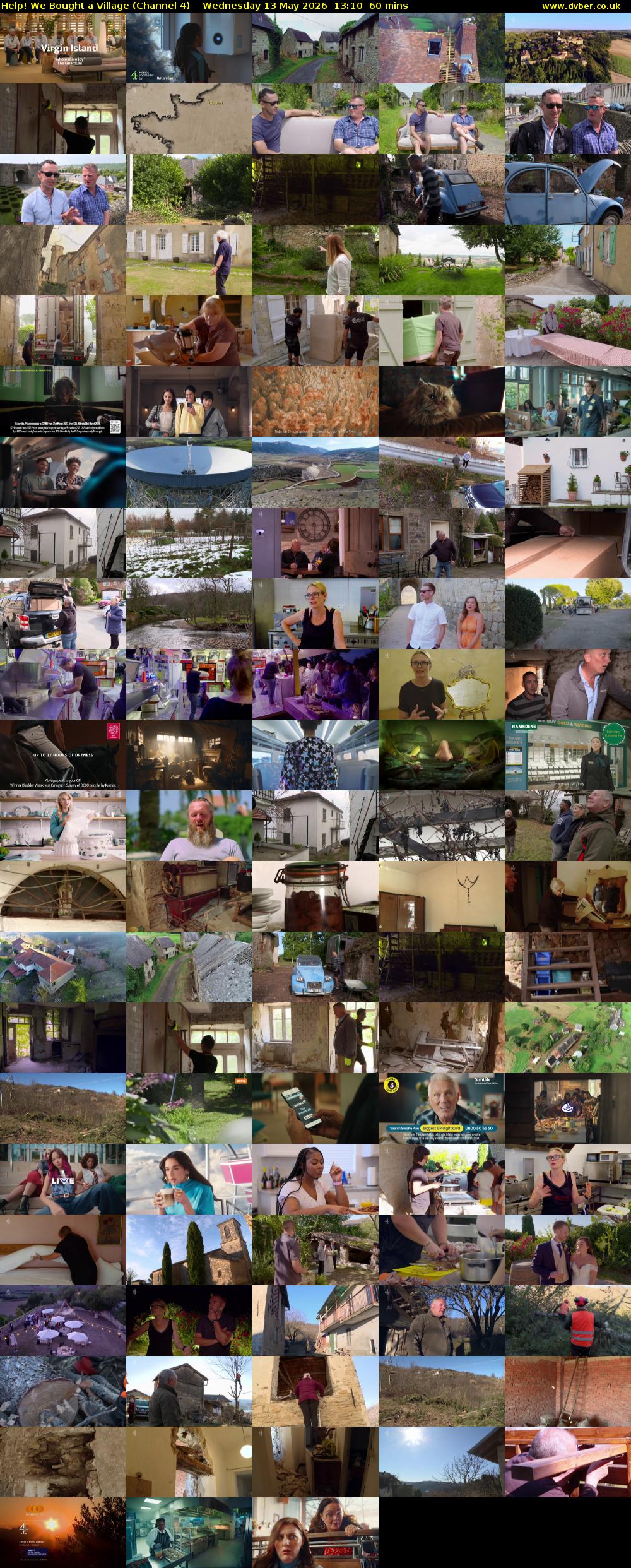 Help! We Bought a Village (Channel 4) Wednesday 13 May 2026 13:10 - 14:10
