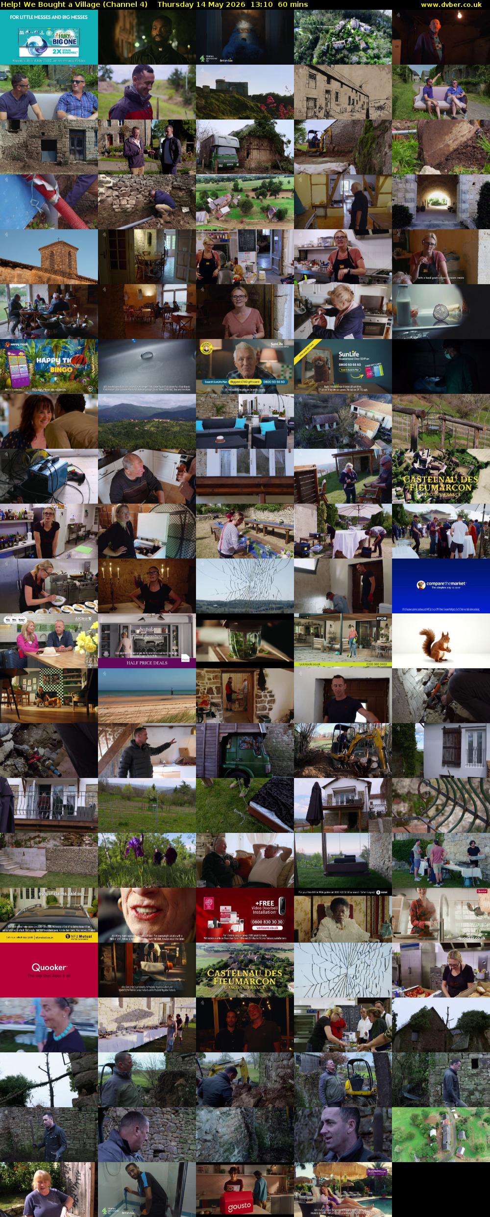Help! We Bought a Village (Channel 4) Thursday 14 May 2026 13:10 - 14:10