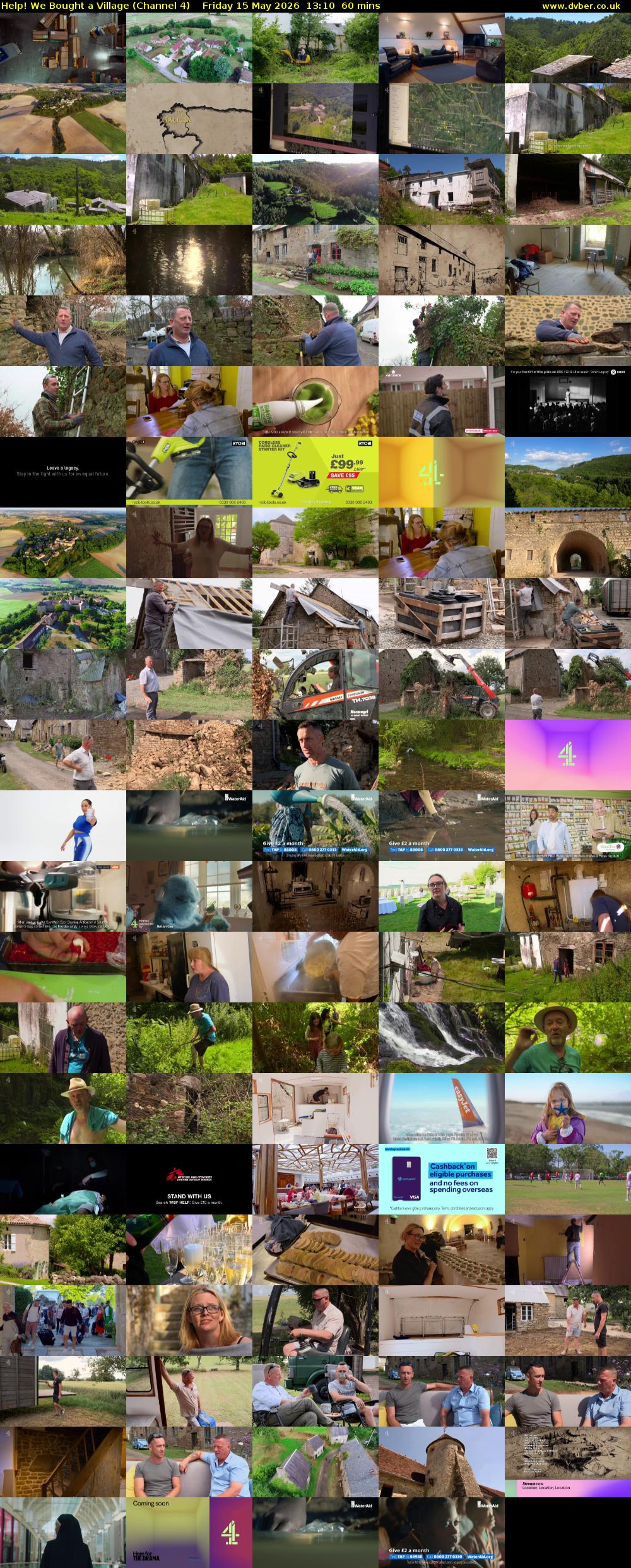 Help! We Bought a Village (Channel 4) Friday 15 May 2026 13:10 - 14:10
