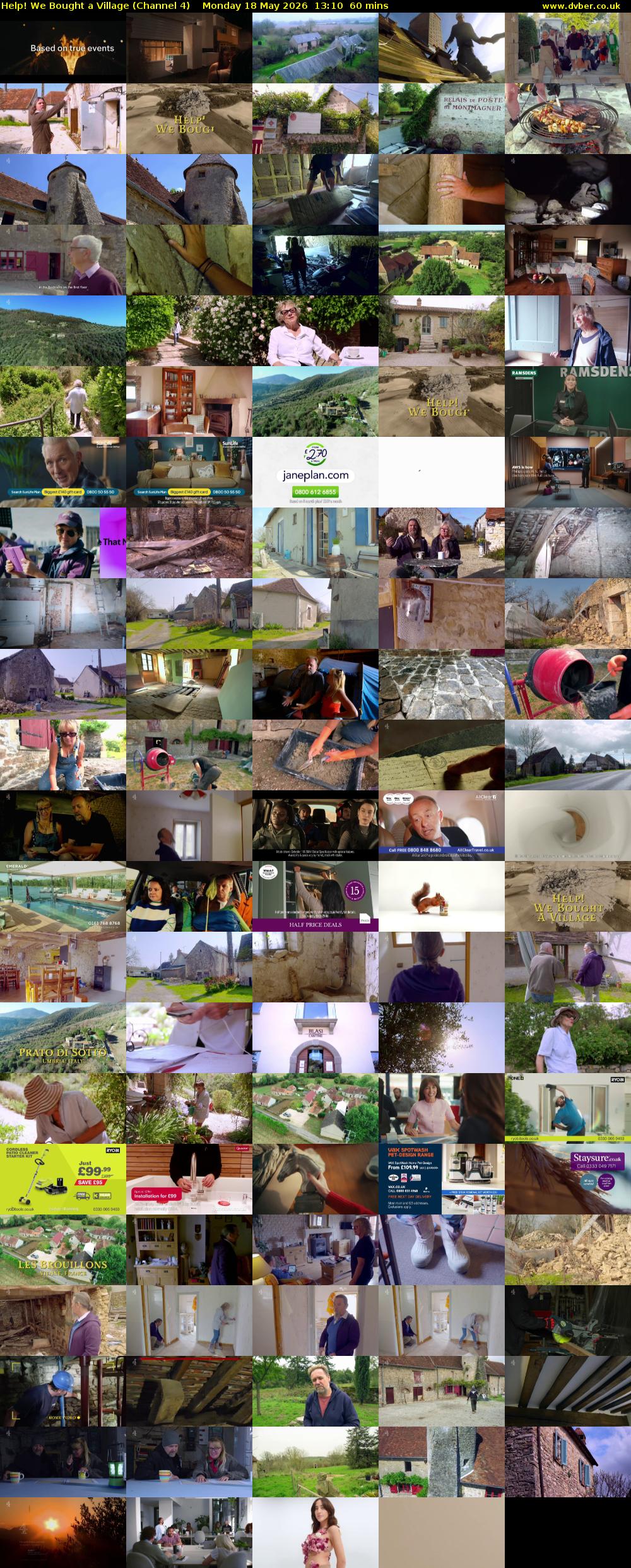 Help! We Bought a Village (Channel 4) Monday 18 May 2026 13:10 - 14:10